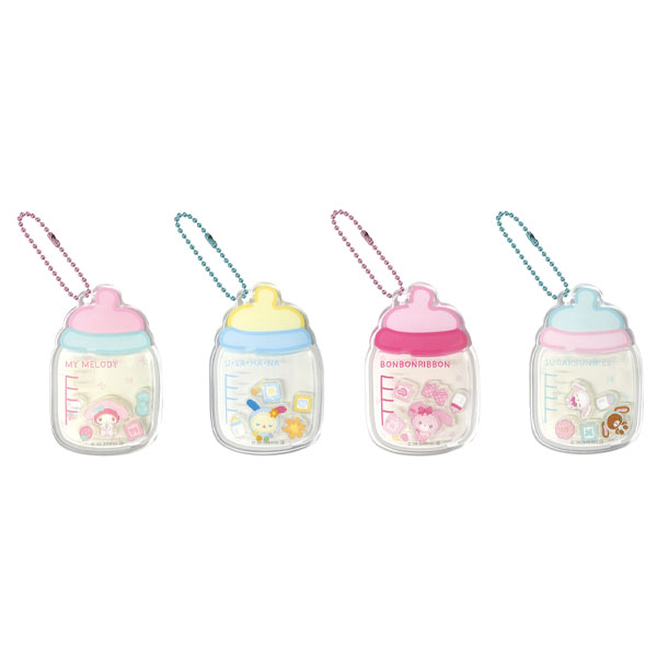 サンリオキャラクターズ(うさぎベビーシリーズ) シャカシャカアクリルキーホルダー 1BOX4入 - AniSmile