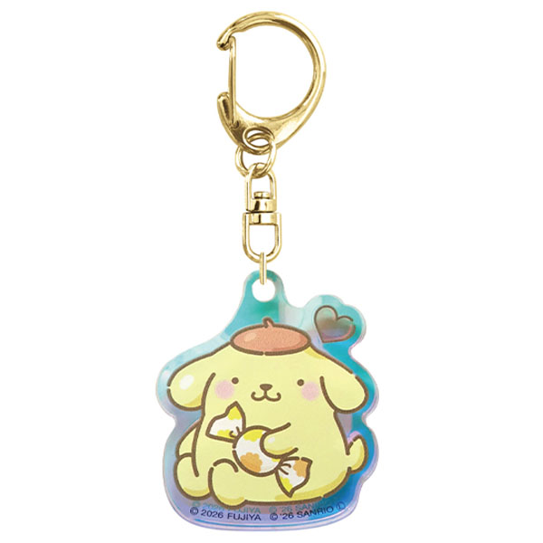 milky×サンリオキャラクターズ アクリルキーホルダー ポムポムプリン - AniSmile