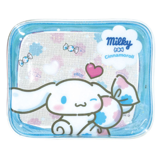 milky×サンリオキャラクターズ キラキラクリアポーチ シナモロール - AniSmile