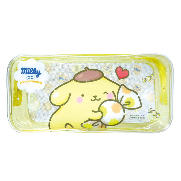 milky×サンリオキャラクターズ キラキラスクエアポーチ ポムポムプリン - AniSmile