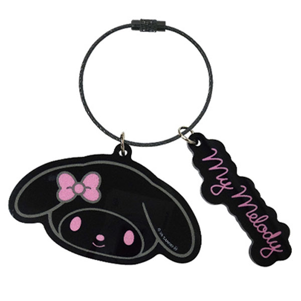 サンリオキャラクターズ(ブラックビビッドシリーズ) アクリルキーホルダー マイメロディ - AniSmile