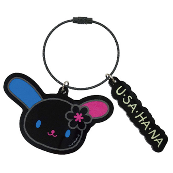 サンリオキャラクターズ(ブラックビビッドシリーズ) アクリルキーホルダー ウサハナ - AniSmile