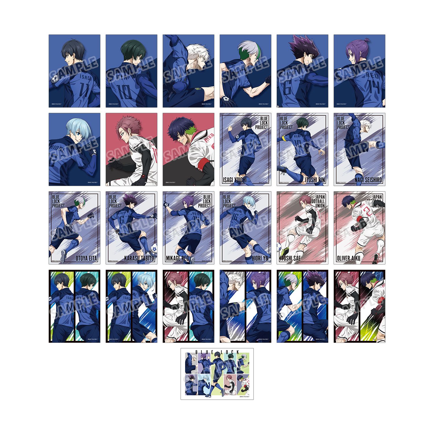 TVアニメ『ブルーロック』 描き下ろし 戦う背中×雨ver. トレーディングブロマイド(単位/単品) 图片 3 | AniSmile