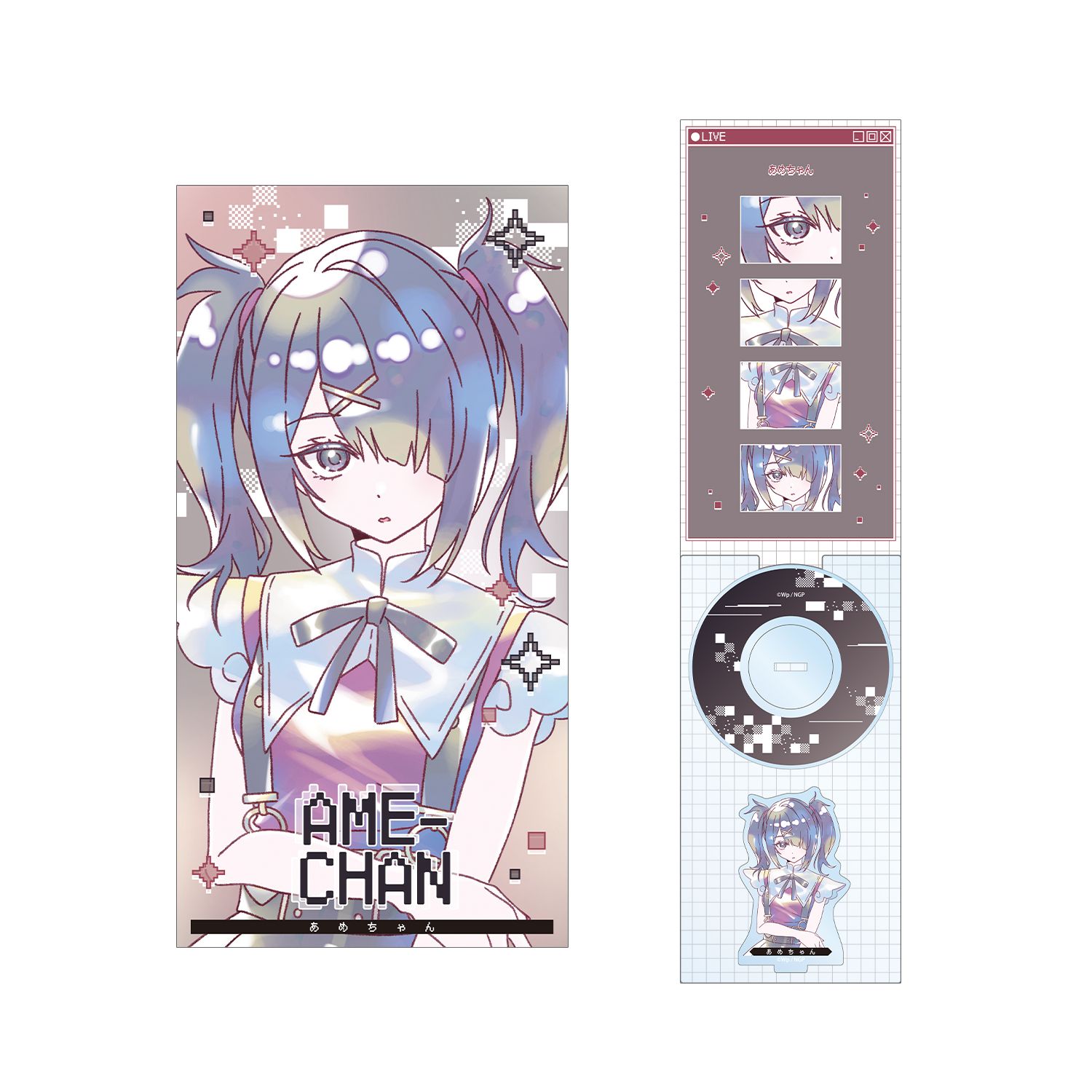 アニメ「NEEDY GIRL OVERDOSE」 あめちゃん Ani-Art KAWAII label 8cmシングルCD風アクリルスタンド - AniSmile