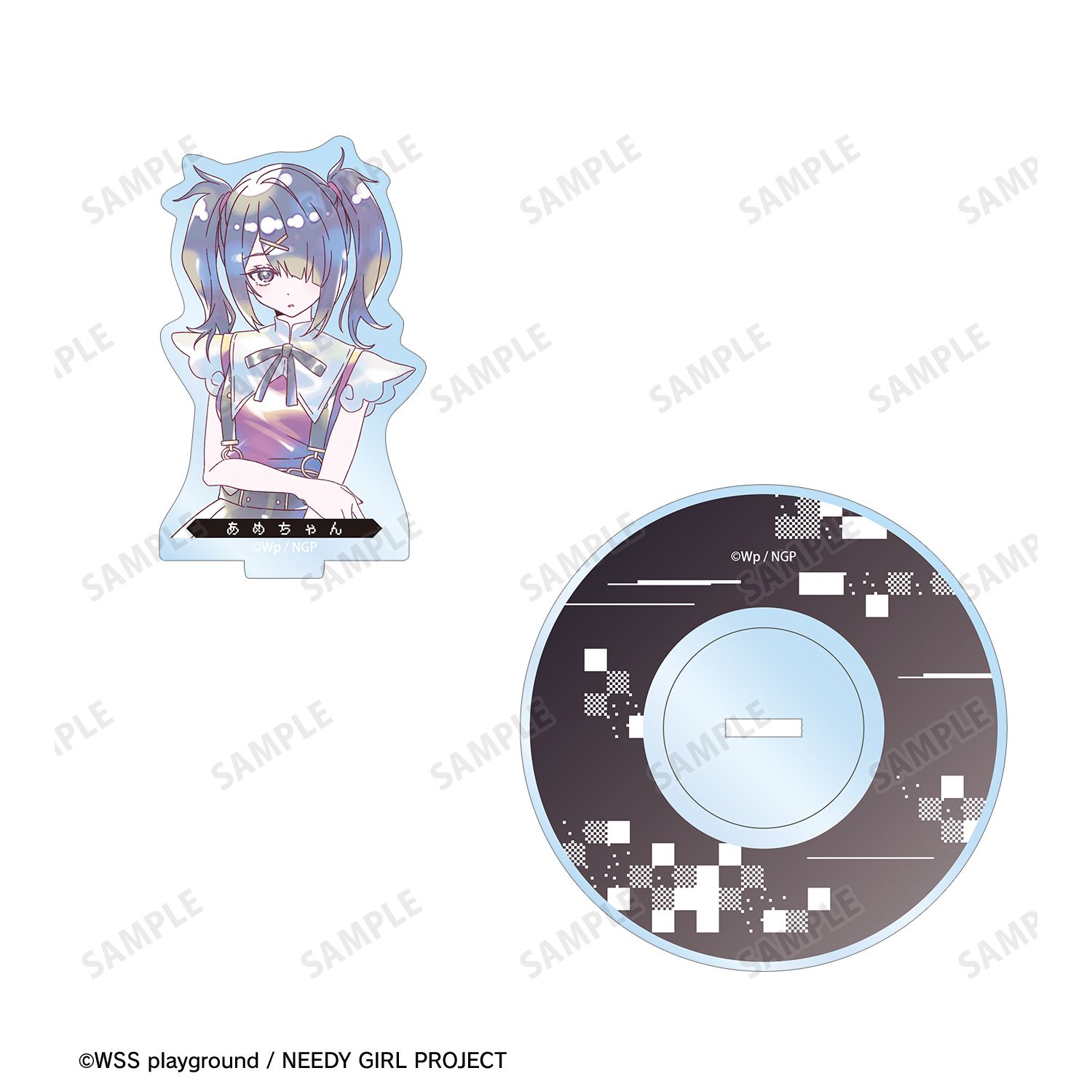 アニメ「NEEDY GIRL OVERDOSE」 あめちゃん Ani-Art KAWAII label 8cmシングルCD風アクリルスタンド Image 4 | AniSmile