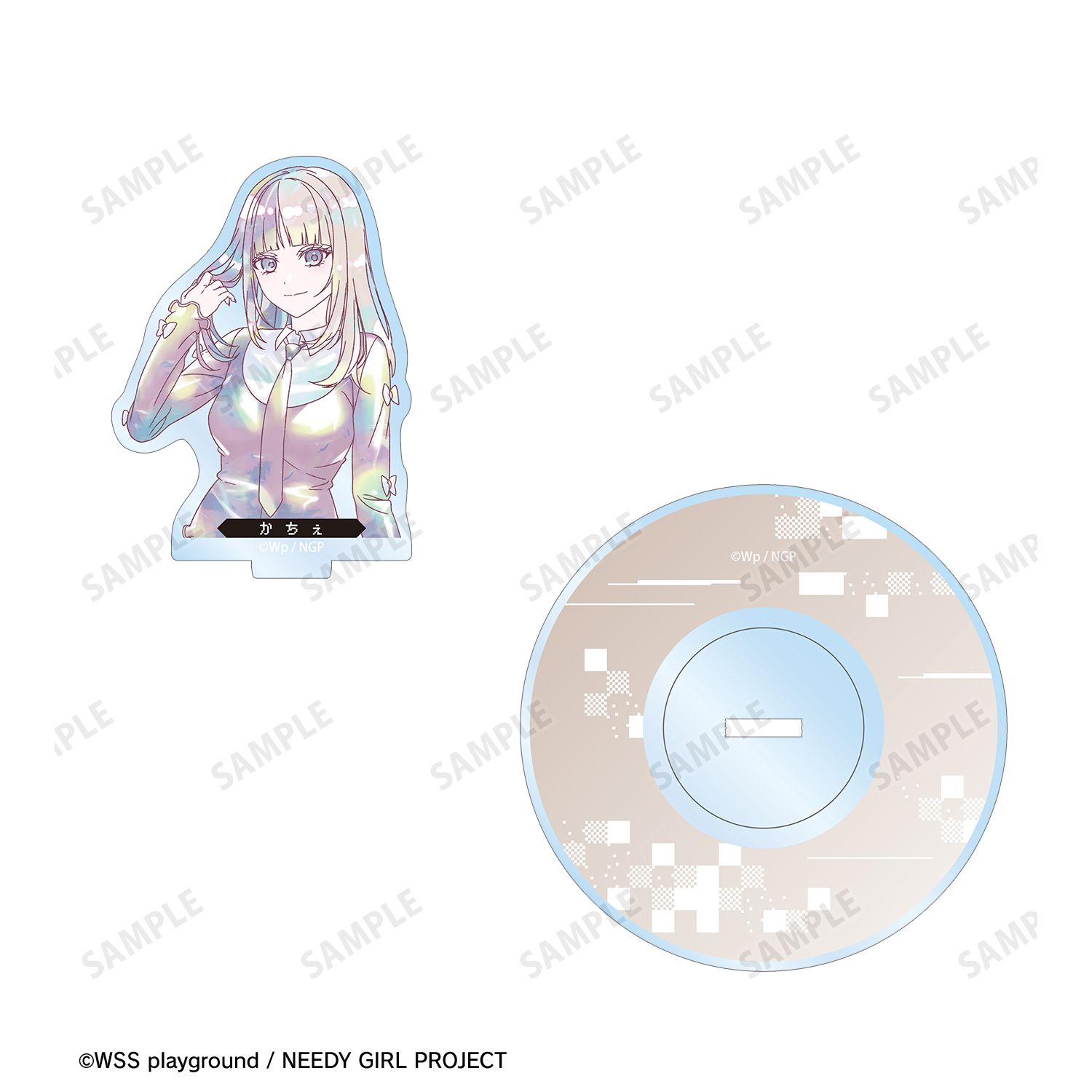アニメ「NEEDY GIRL OVERDOSE」 かちぇ Ani-Art KAWAII label 8cmシングルCD風アクリルスタンド Image 4 | AniSmile