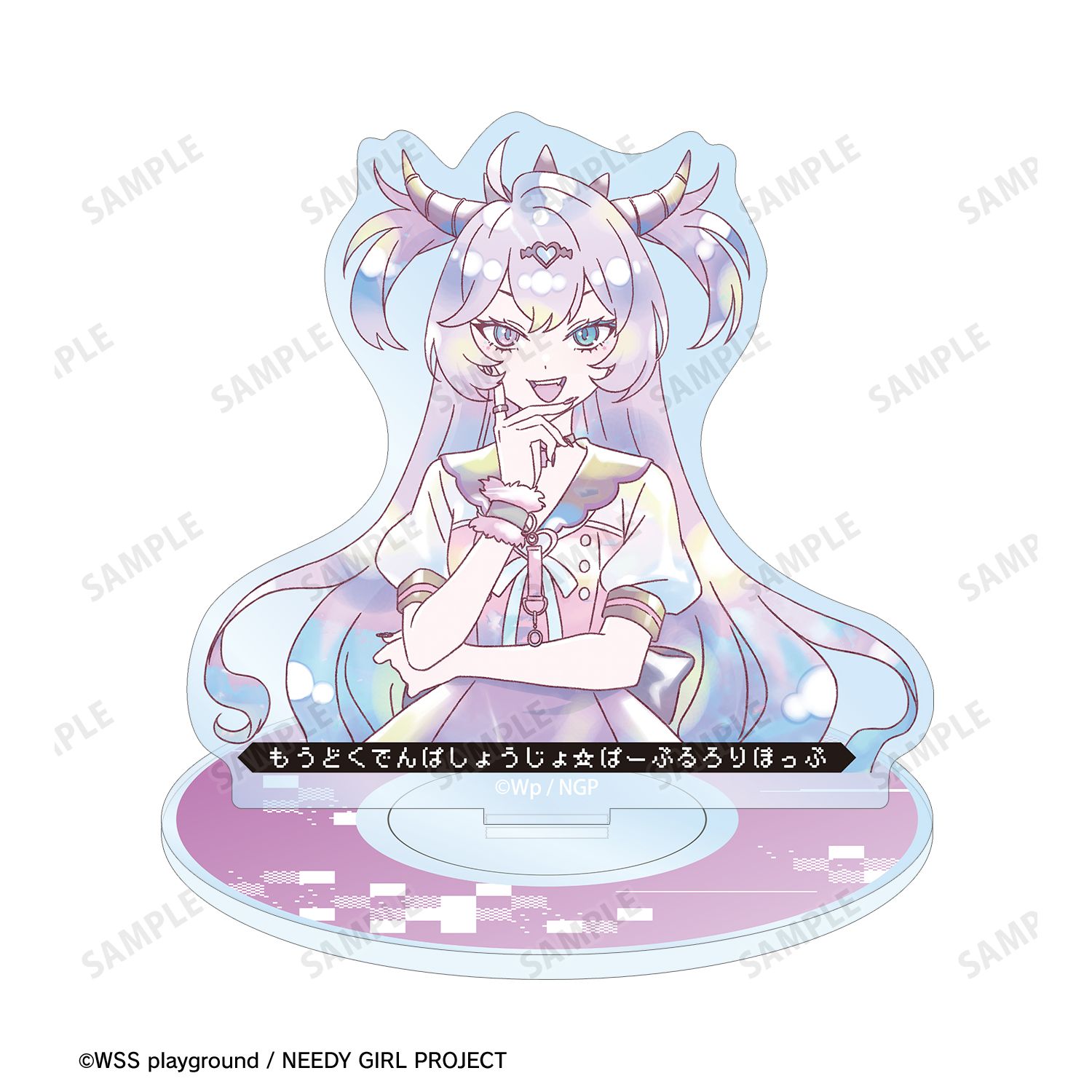 アニメ「NEEDY GIRL OVERDOSE」 パープル・ロリポップ Ani-Art KAWAII label 8cmシングルCD風アクリルスタンド Image 3 | AniSmile