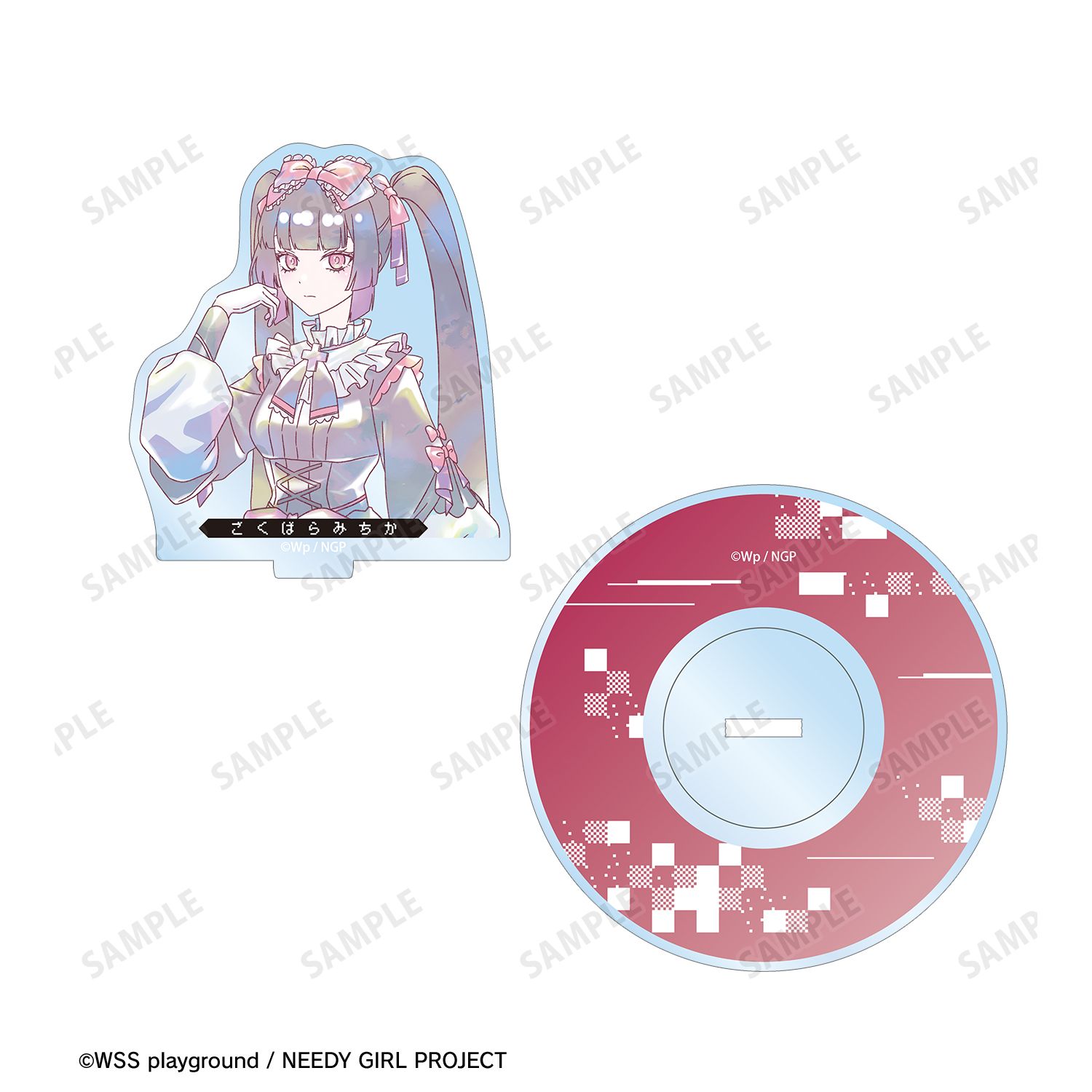 アニメ「NEEDY GIRL OVERDOSE」 獄薔薇美血華 Ani-Art KAWAII label 8cmシングルCD風アクリルスタンド Image 4 | AniSmile