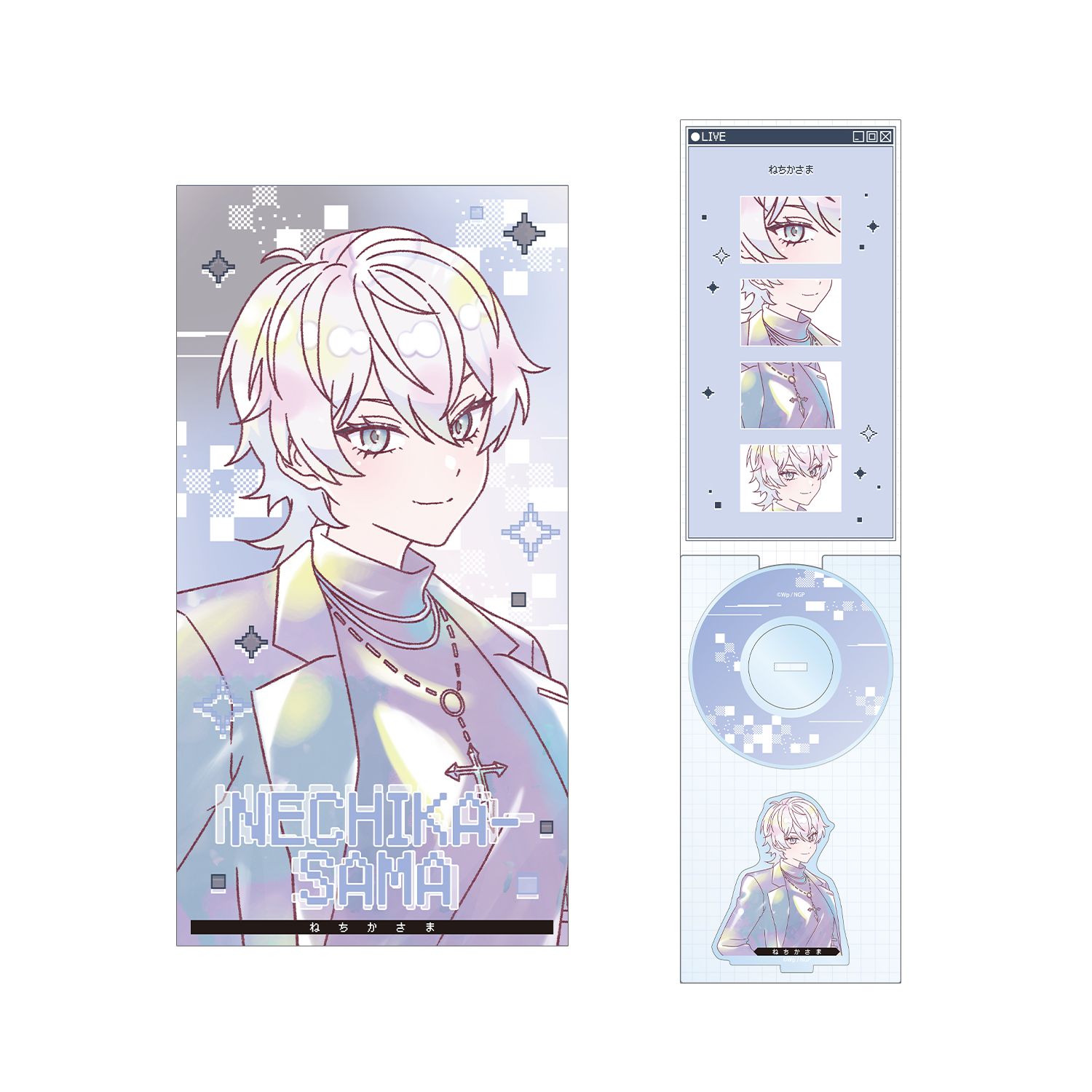 アニメ「NEEDY GIRL OVERDOSE」 禰󠄀智禍さま Ani-Art KAWAII label 8cmシングルCD風アクリルスタンド - AniSmile
