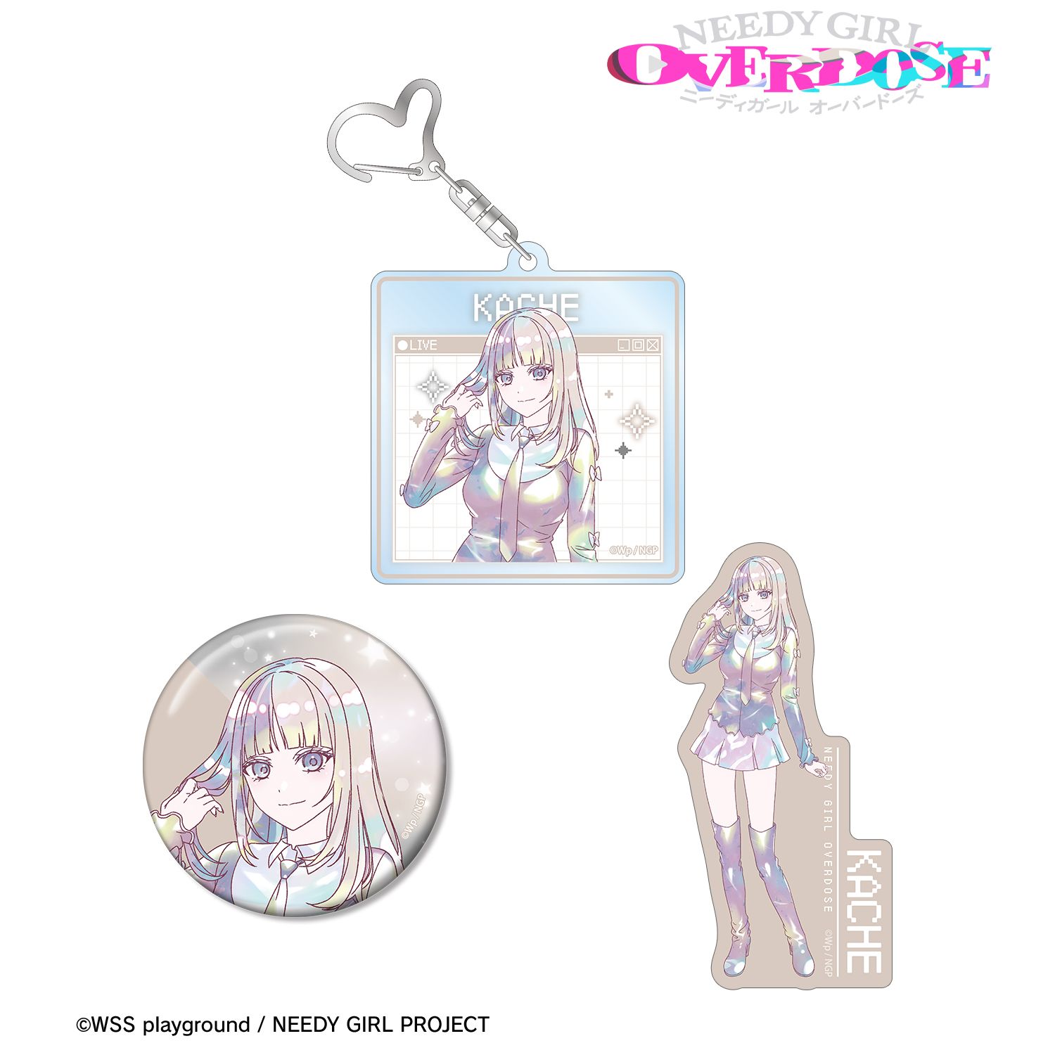 アニメ「NEEDY GIRL OVERDOSE」 かちぇ Ani-Art KAWAII label お土産セット Image 2 | AniSmile