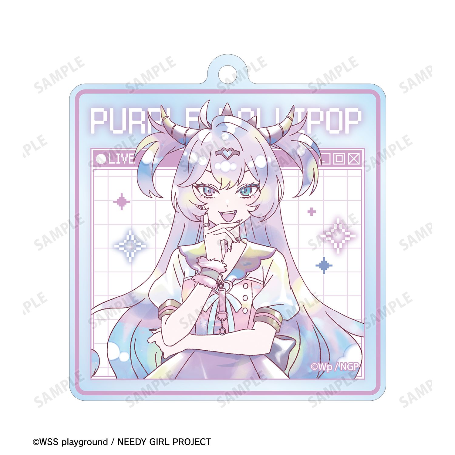 アニメ「NEEDY GIRL OVERDOSE」 パープル・ロリポップ Ani-Art KAWAII label お土産セット Image 4 | AniSmile