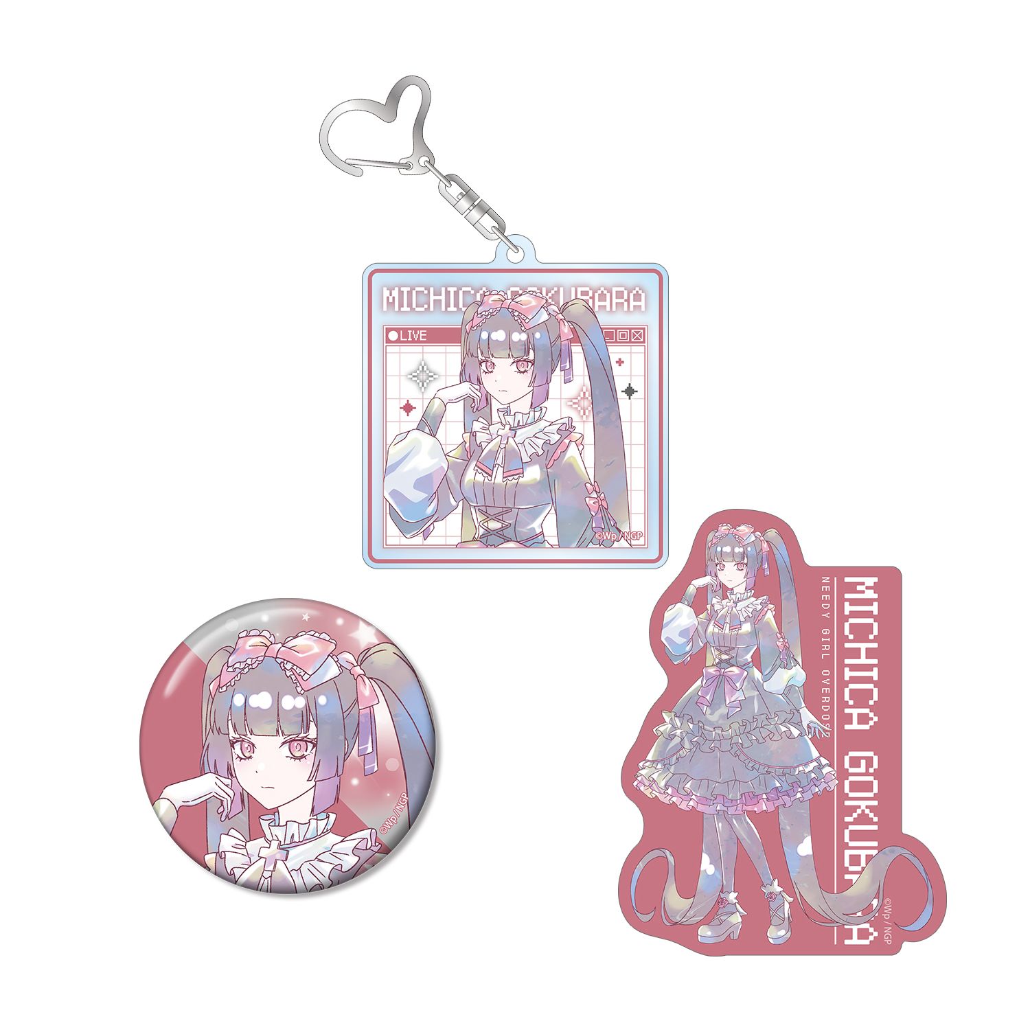 アニメ「NEEDY GIRL OVERDOSE」 獄薔薇美血華 Ani-Art KAWAII label お土産セット - AniSmile