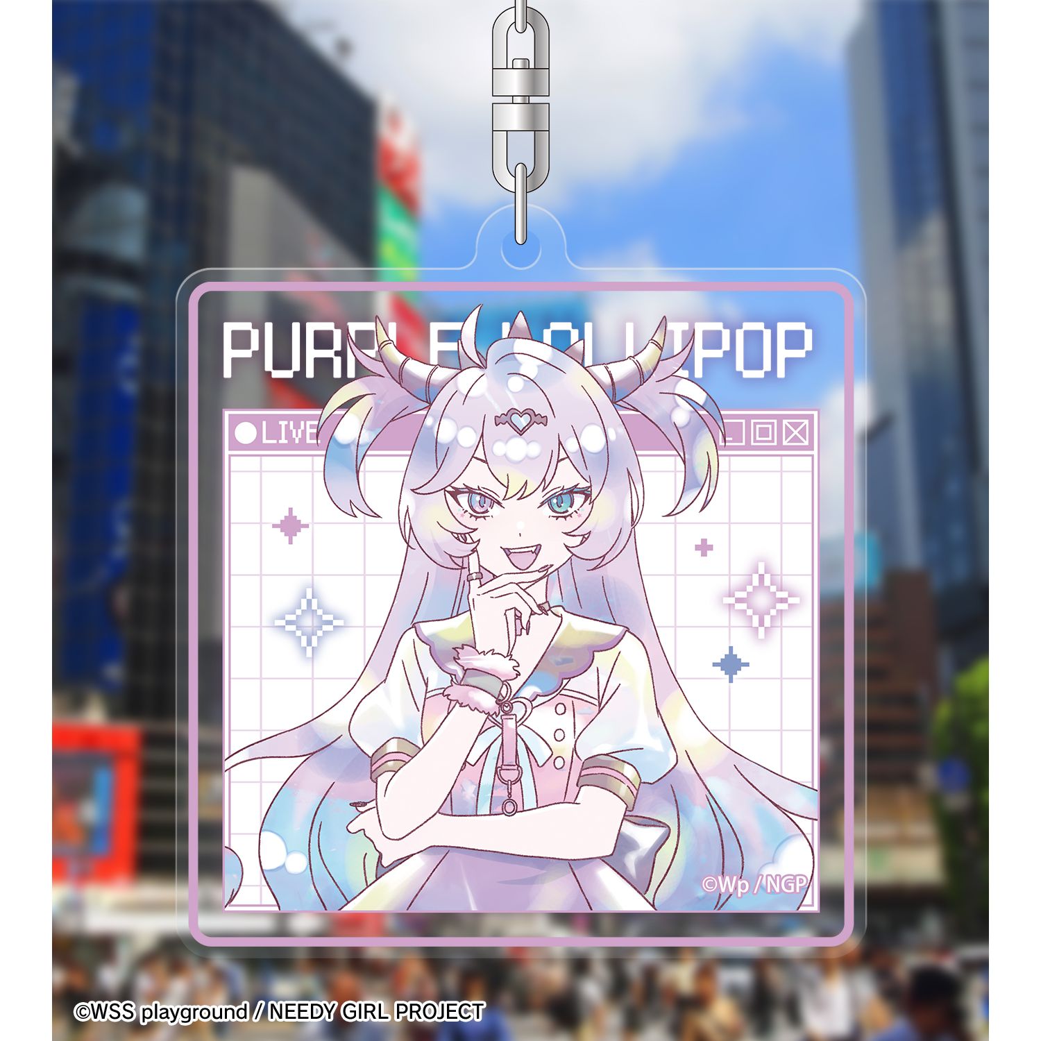 アニメ「NEEDY GIRL OVERDOSE」 パープル・ロリポップ Ani-Art KAWAII label お土産セット Image 6 | AniSmile