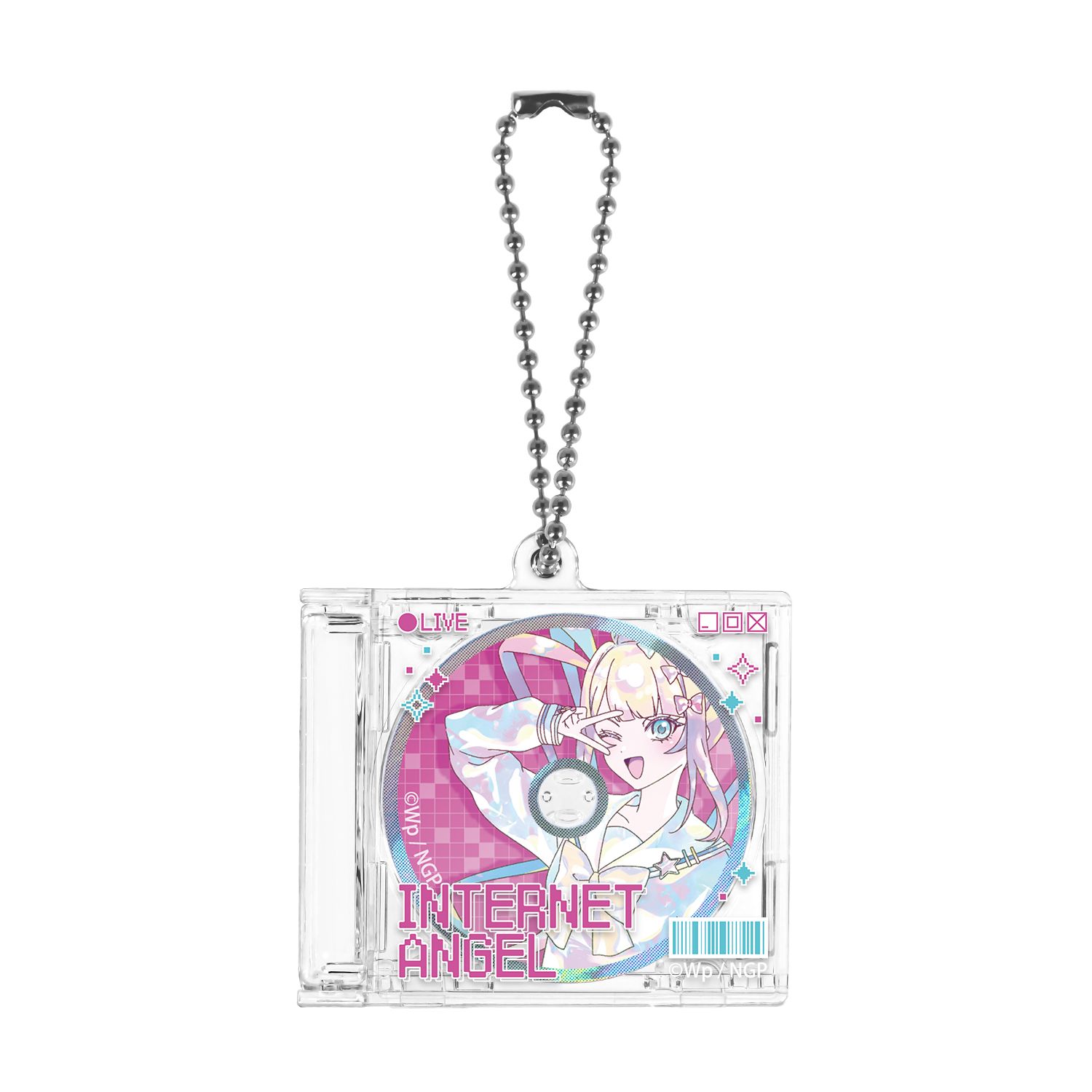 アニメ「NEEDY GIRL OVERDOSE」 超てんちゃん Ani-Art KAWAII label CDジャケット型キーホルダー - AniSmile
