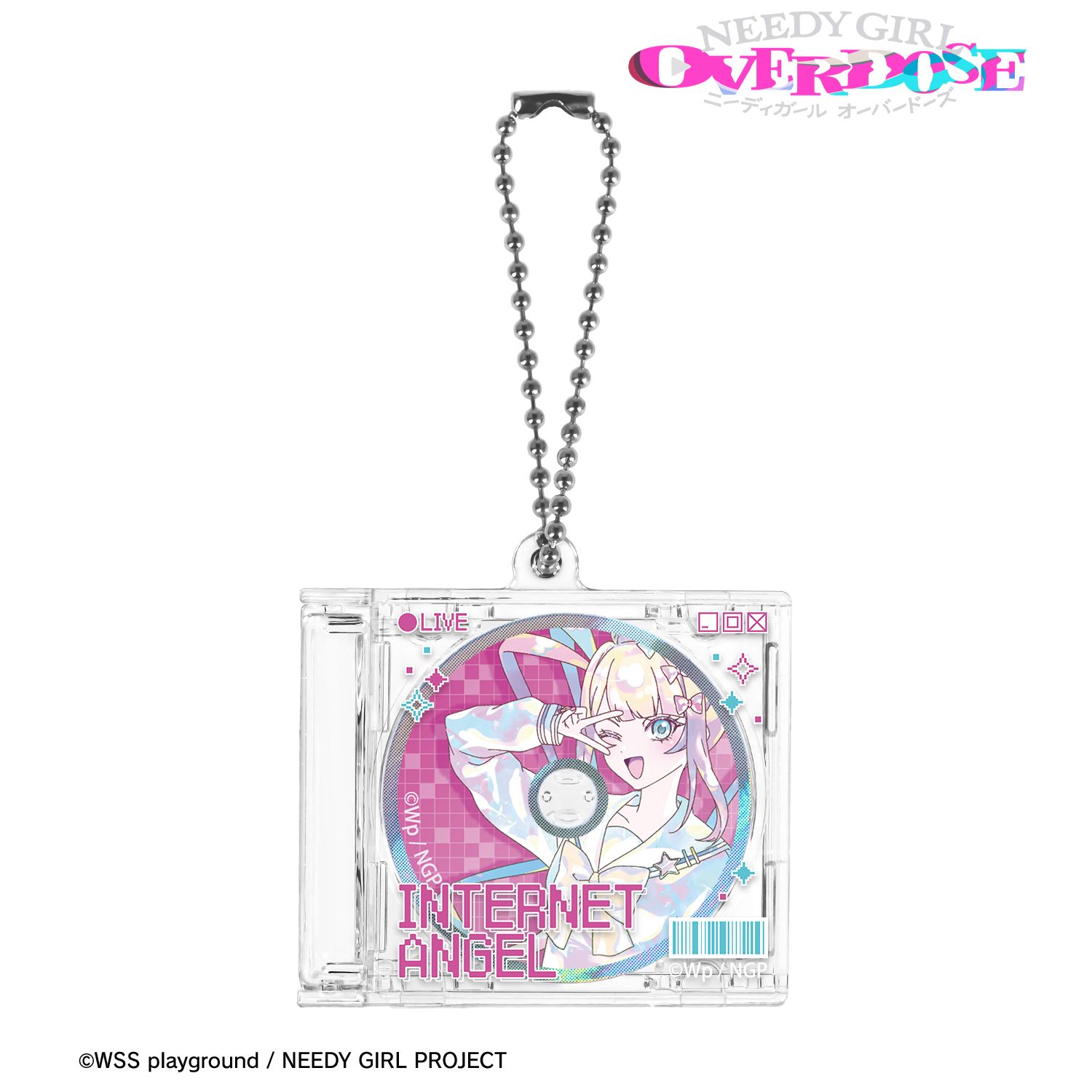 アニメ「NEEDY GIRL OVERDOSE」 超てんちゃん Ani-Art KAWAII label CDジャケット型キーホルダー 图片 2 | AniSmile