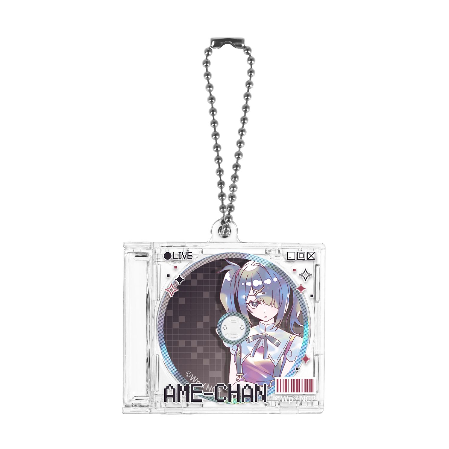 アニメ「NEEDY GIRL OVERDOSE」 あめちゃん Ani-Art KAWAII label CDジャケット型キーホルダー - AniSmile