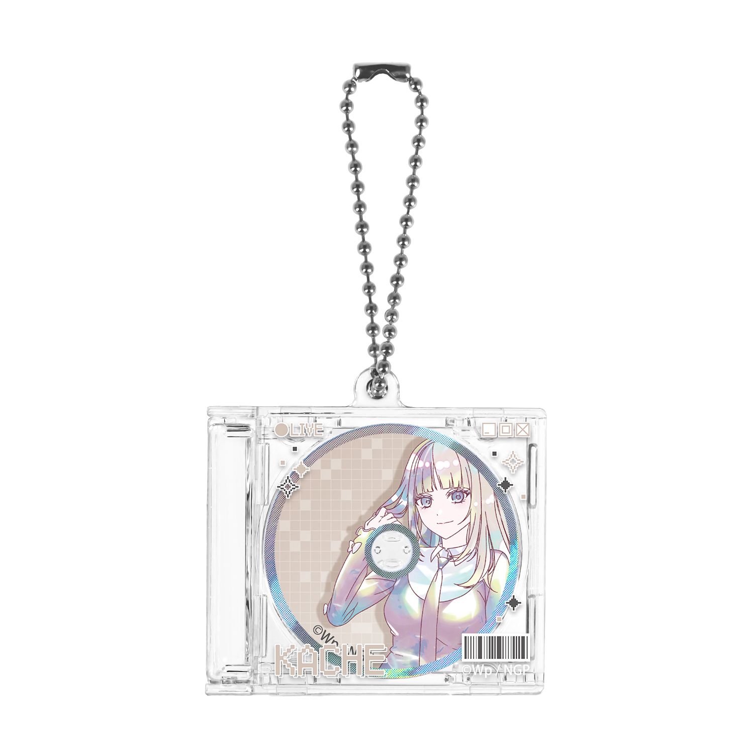 アニメ「NEEDY GIRL OVERDOSE」 かちぇ Ani-Art KAWAII label CDジャケット型キーホルダー - AniSmile