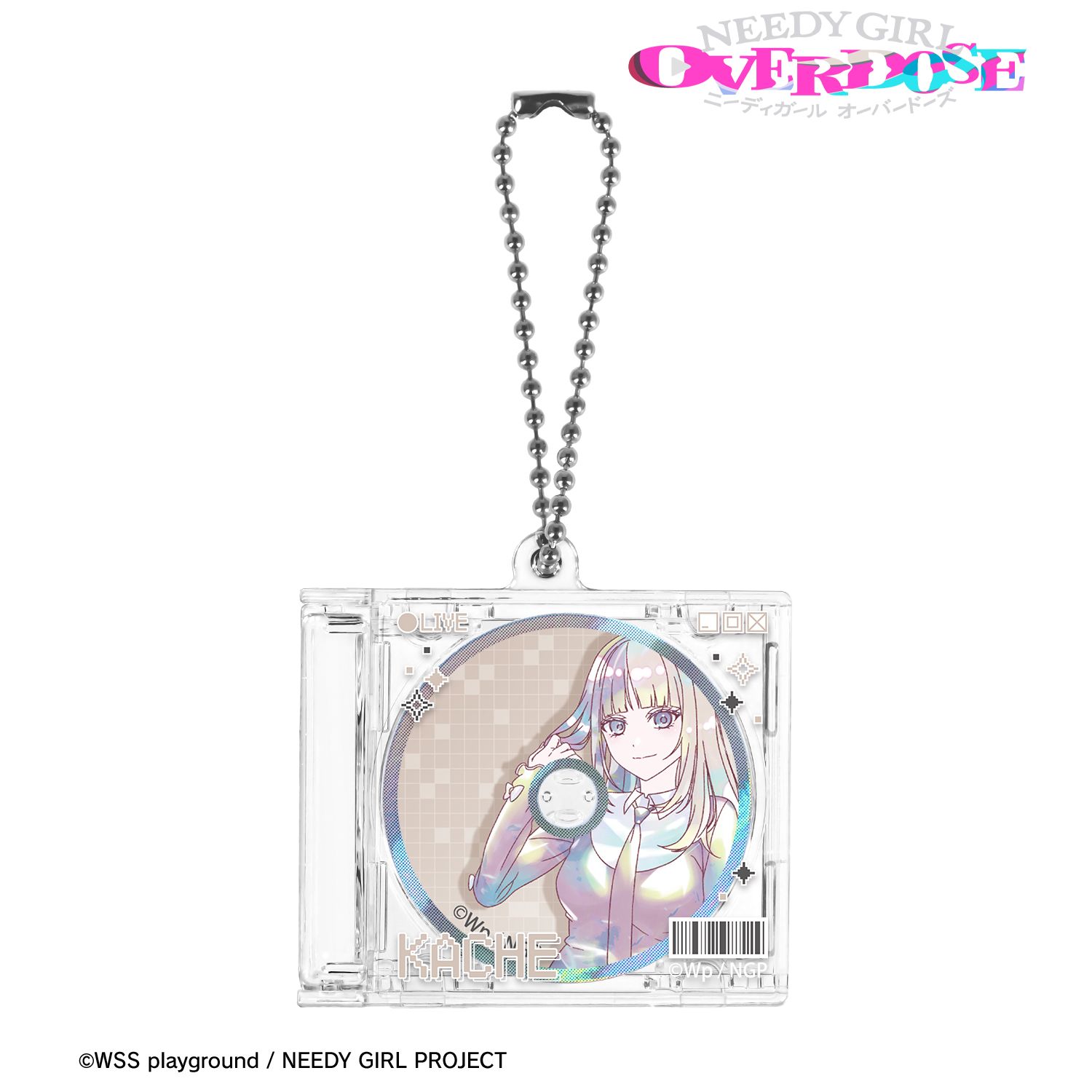 アニメ「NEEDY GIRL OVERDOSE」 かちぇ Ani-Art KAWAII label CDジャケット型キーホルダー Image 3 | AniSmile