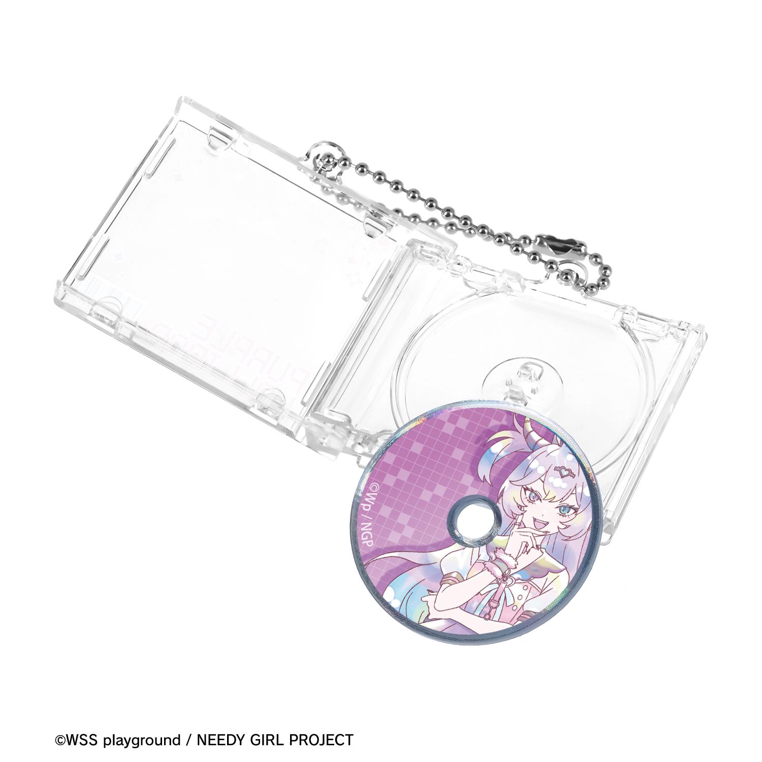 アニメ「NEEDY GIRL OVERDOSE」 パープル・ロリポップ Ani-Art KAWAII label CDジャケット型キーホルダー Image 5 | AniSmile