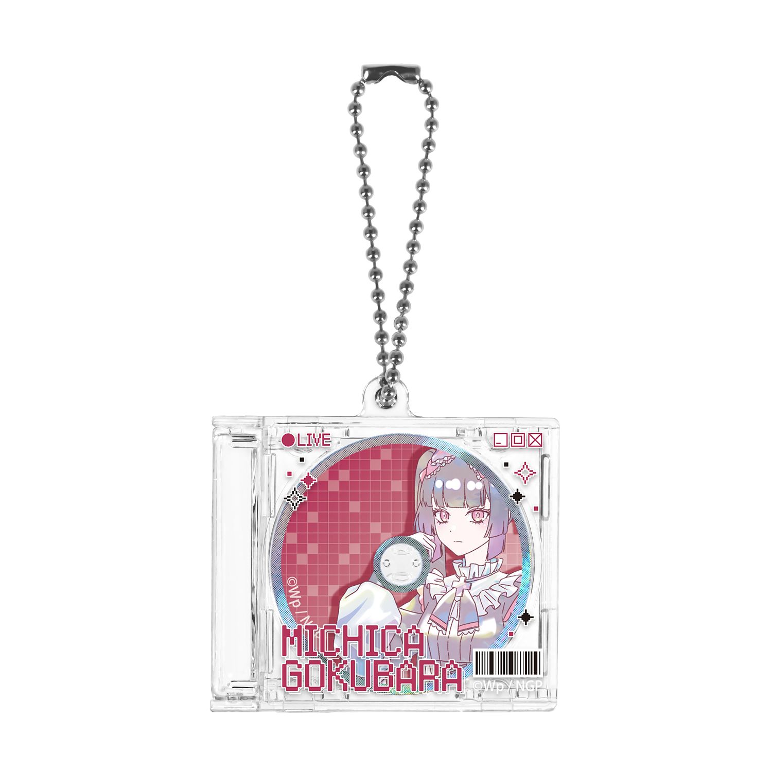 アニメ「NEEDY GIRL OVERDOSE」 獄薔薇美血華 Ani-Art KAWAII label CDジャケット型キーホルダー Image 2 | AniSmile