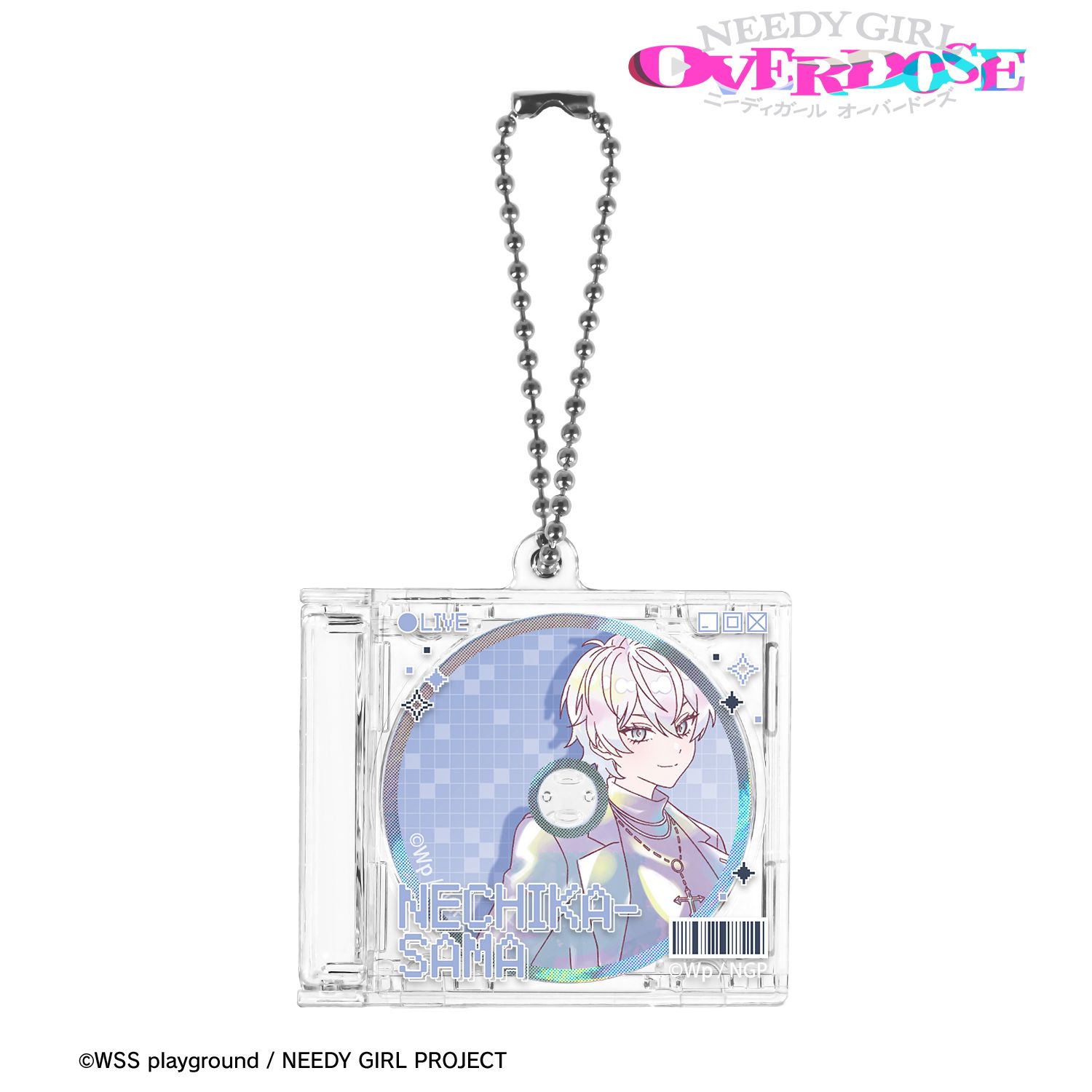 アニメ「NEEDY GIRL OVERDOSE」 禰󠄀智禍さま Ani-Art KAWAII label CDジャケット型キーホルダー 图片 2 | AniSmile