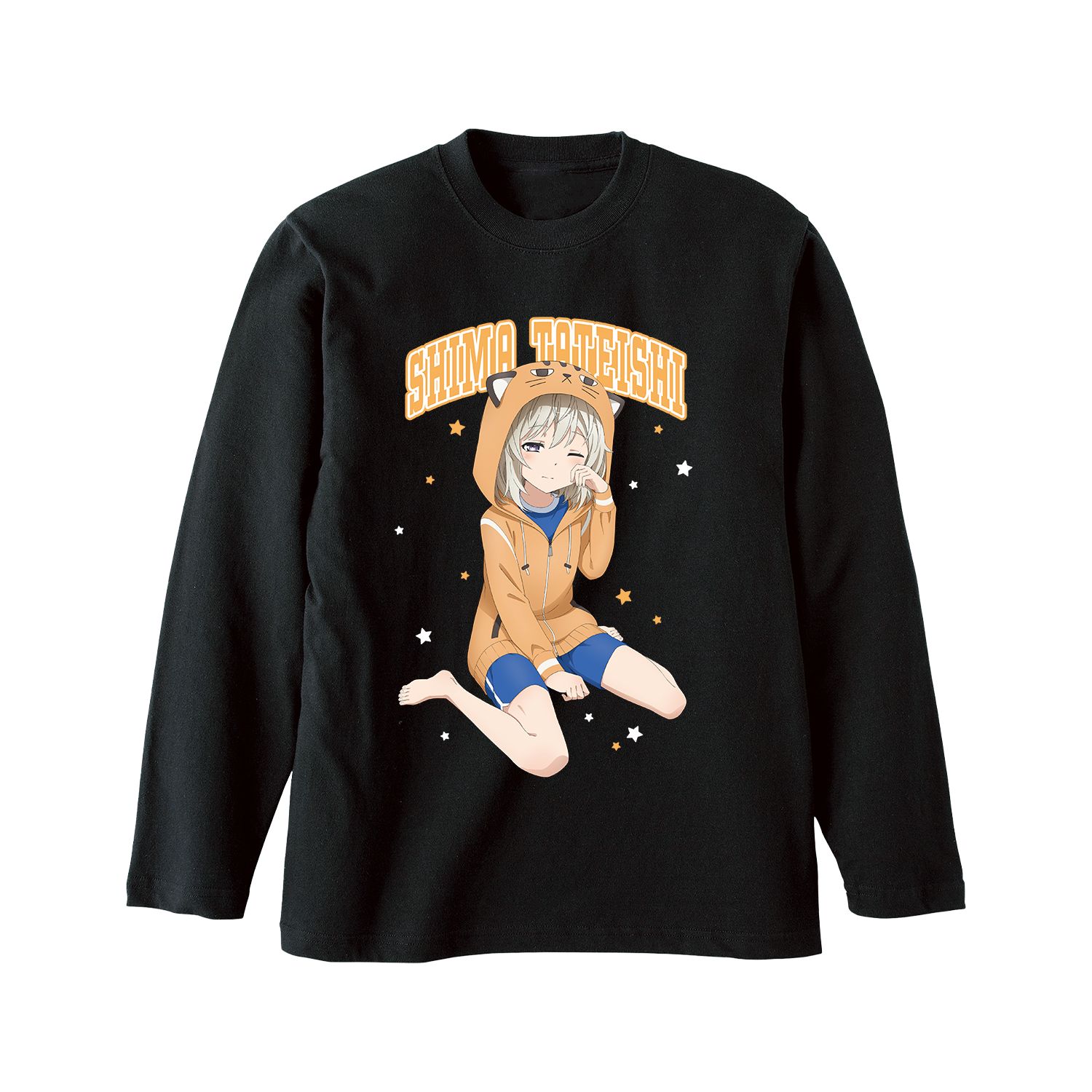 劇場版 ハイスクール・フリート 描き下ろし 立石 志摩 衣装交換(パジャマ)ver. ロングTシャツユニセックス(サイズ/L) 图片 3 | AniSmile