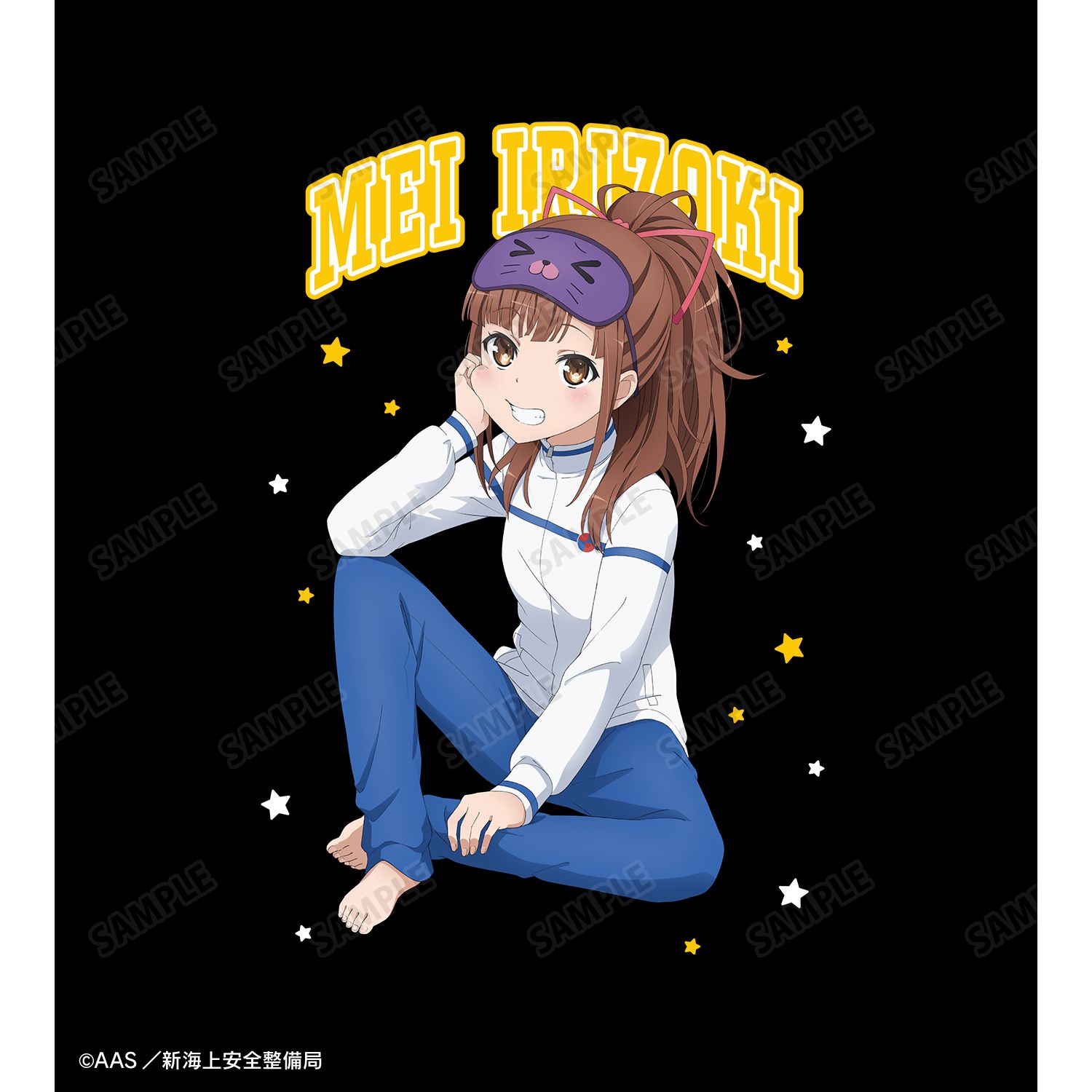 劇場版 ハイスクール・フリート 描き下ろし 西崎 芽依 衣装交換(パジャマ)ver. ロングTシャツユニセックス(サイズ/L) 图片 2 | AniSmile