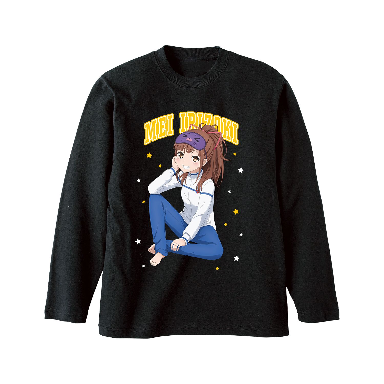 劇場版 ハイスクール・フリート 描き下ろし 西崎 芽依 衣装交換(パジャマ)ver. ロングTシャツユニセックス(サイズ/XXL) 图片 2 | AniSmile
