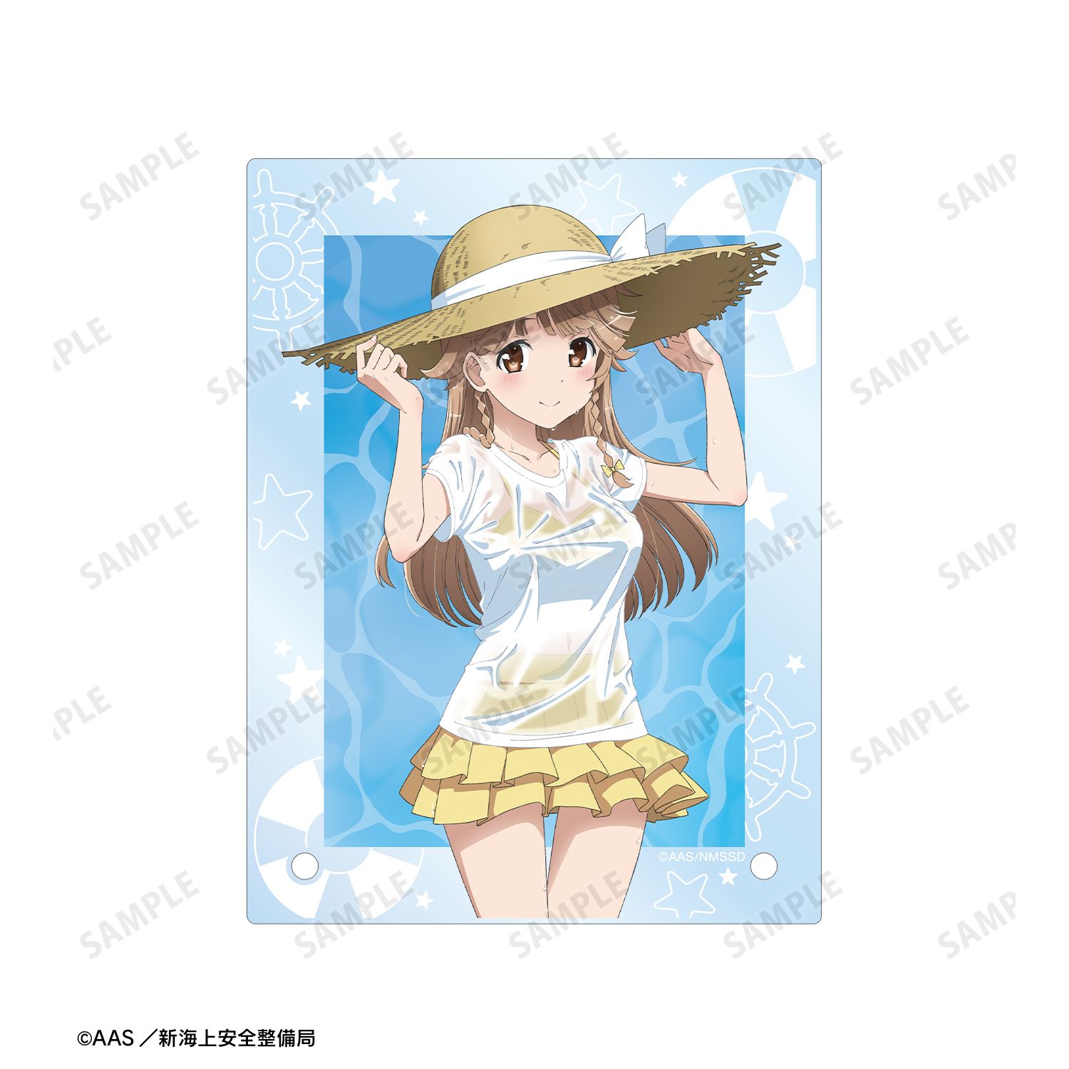 劇場版 ハイスクール・フリート 描き下ろし 納沙 幸子 海辺ver. A6アクリルパネル 图片 5 | AniSmile