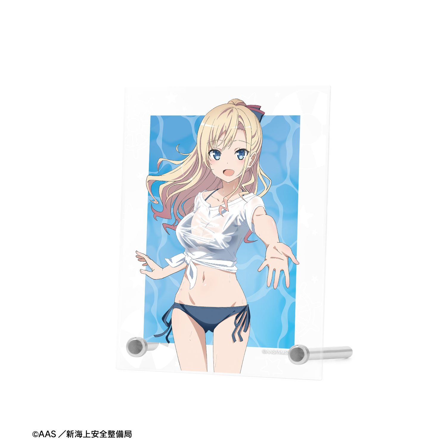 劇場版 ハイスクール・フリート 描き下ろし ヴィルヘルミーナ 海辺ver. A6アクリルパネル 图片 4 | AniSmile