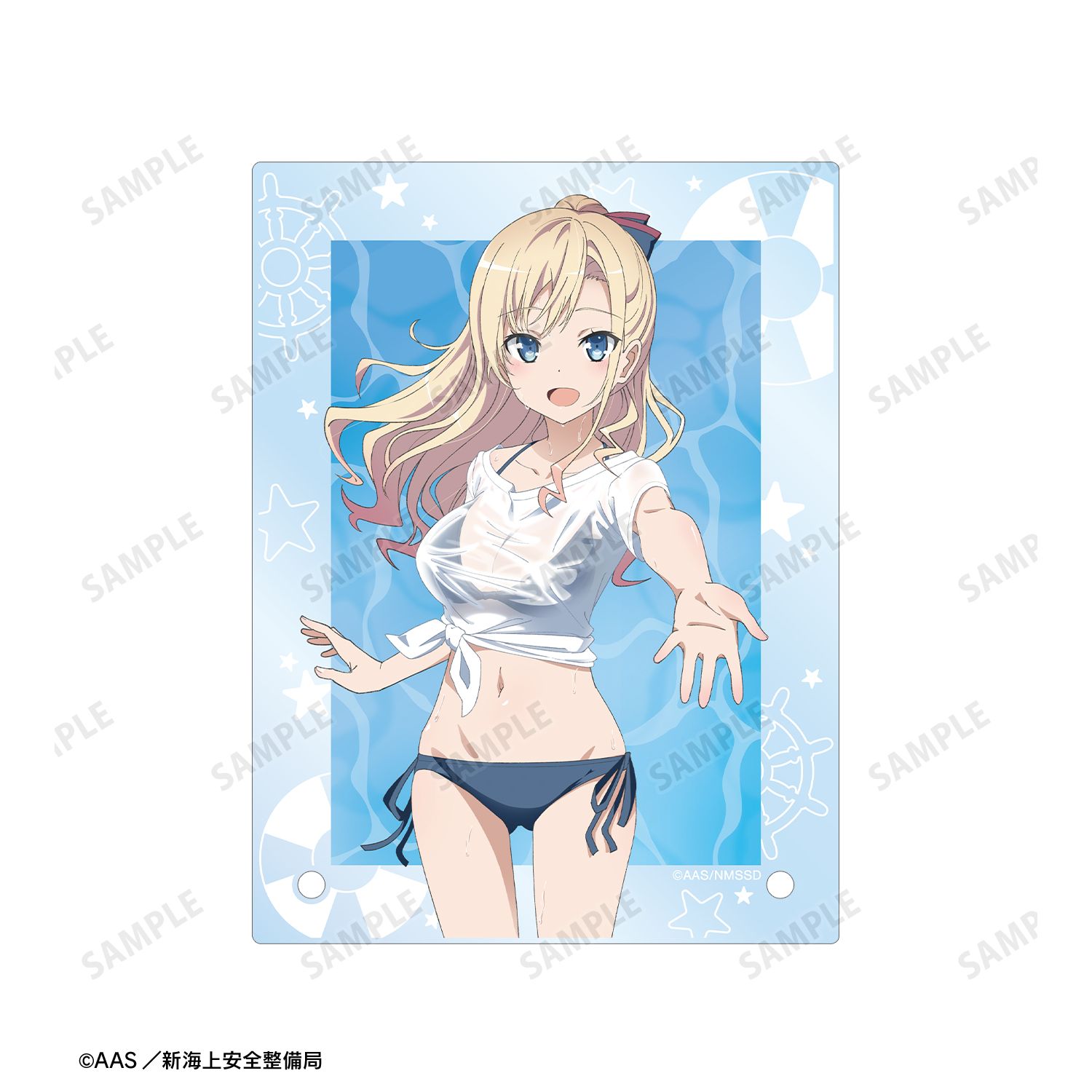 劇場版 ハイスクール・フリート 描き下ろし ヴィルヘルミーナ 海辺ver. A6アクリルパネル 图片 5 | AniSmile