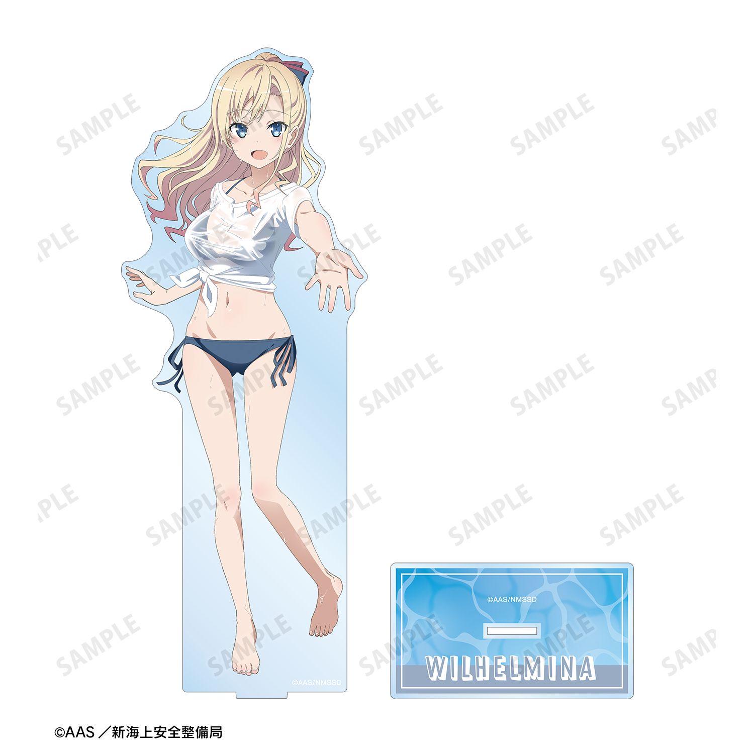 劇場版 ハイスクール・フリート 描き下ろし ヴィルヘルミーナ 海辺ver. 1/7スケール BIGアクリルスタンド 图片 3 | AniSmile