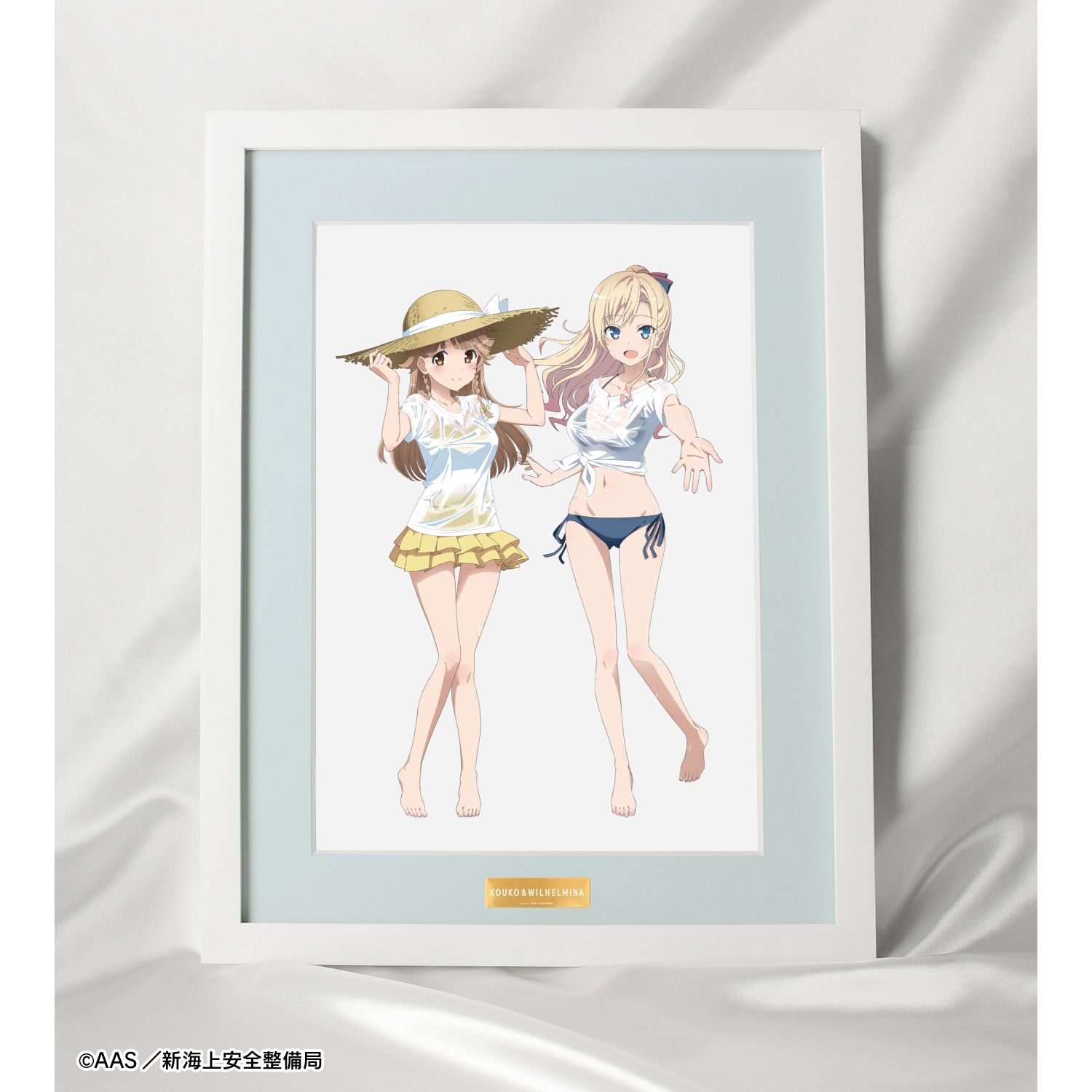 劇場版 ハイスクール・フリート 描き下ろし 納沙 幸子&ヴィルヘルミーナ 海辺ver. キャラファイングラフ 图片 5 | AniSmile