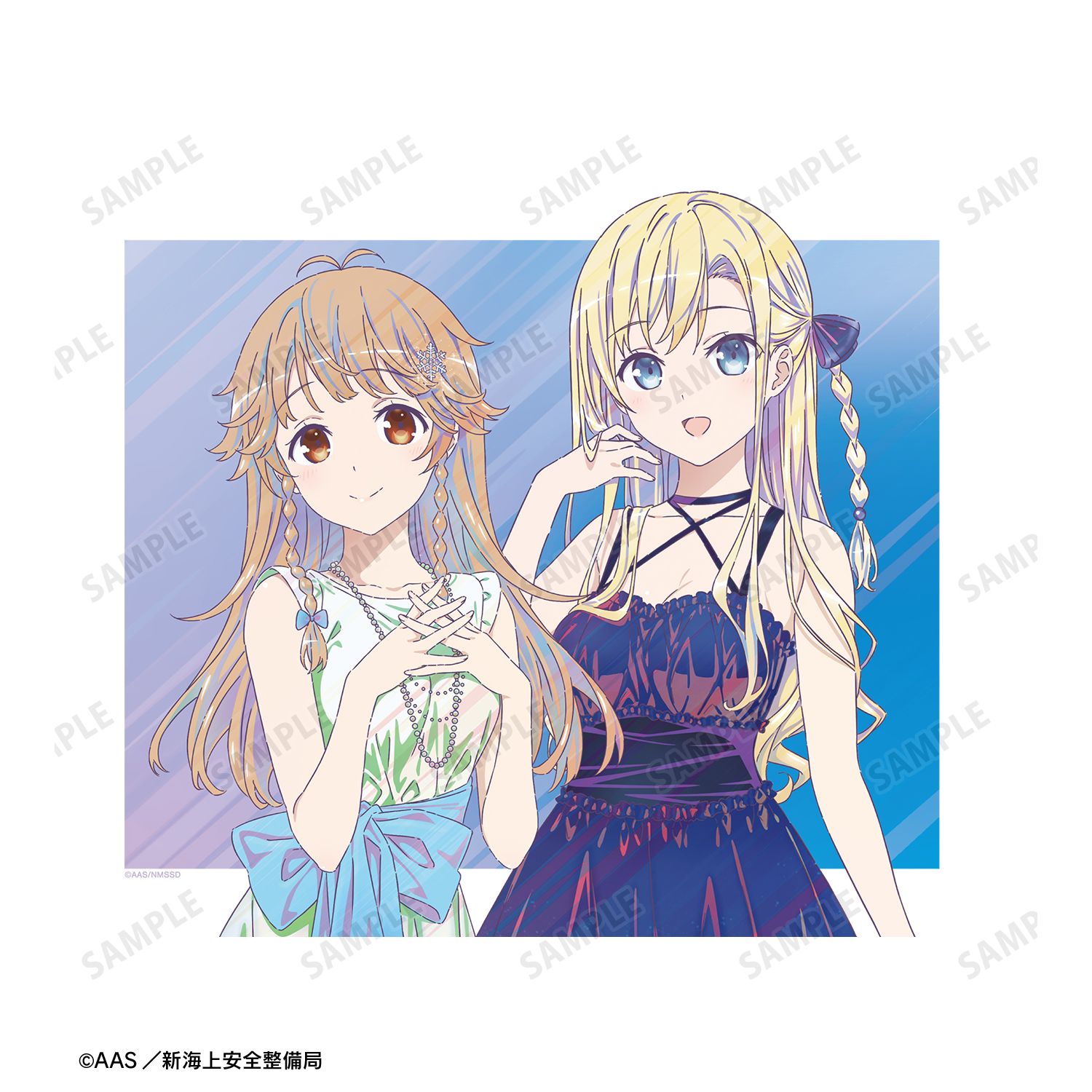 劇場版 ハイスクール・フリート 描き下ろし 納沙 幸子&ヴィルヘルミーナ パーティードレスver. Ani-Art clear label 第2弾 キャンバスボード 图片 3 | AniSmile