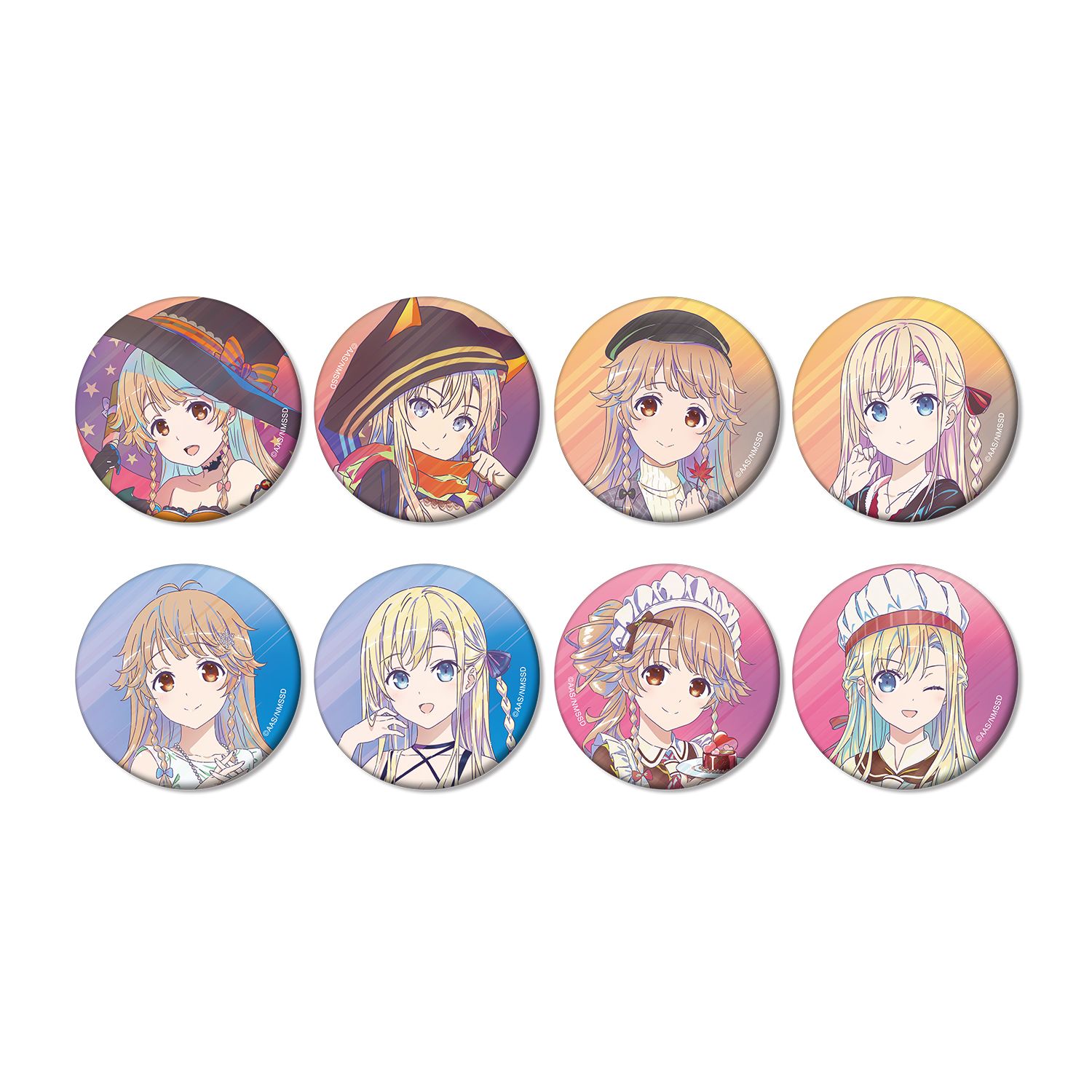 劇場版 ハイスクール・フリート 描き下ろし ココ・ミーナ トレーディング Ani-Art clear label 第2弾 マット缶バッジ(単位/単品) 图片 2 | AniSmile
