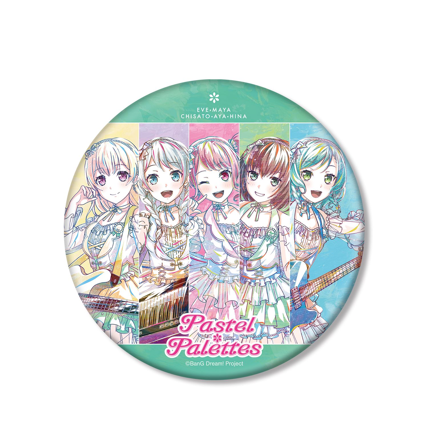 BanG Dream! ガールズバンドパーティ! Pastel*Palettes Ani-Art 第5弾 BIG缶バッジ - official product image | AniSmile