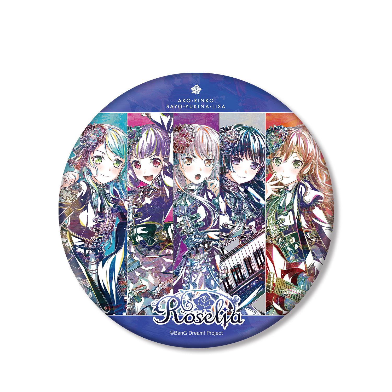 BanG Dream! ガールズバンドパーティ! Roselia Ani-Art 第5弾 BIG缶バッジ - official product image | AniSmile