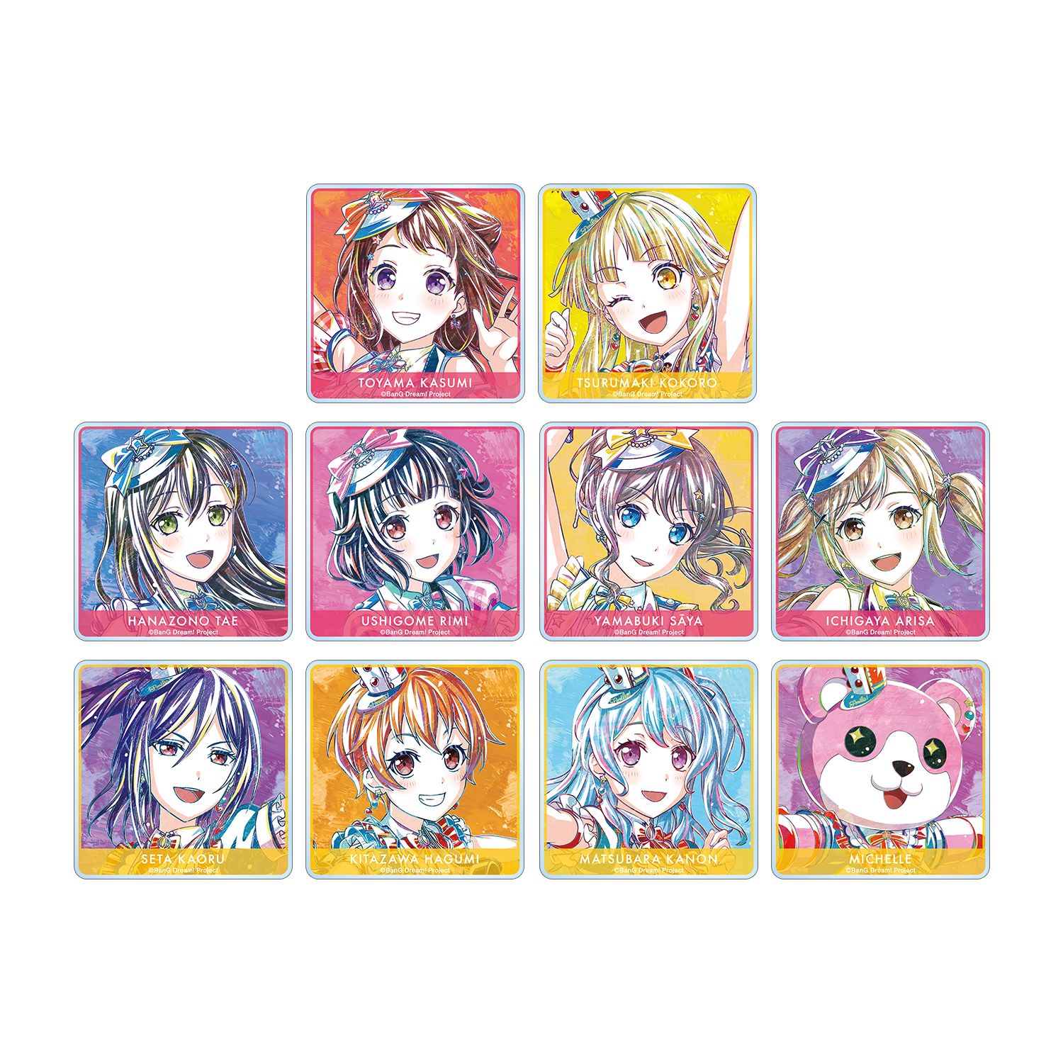 バンドリ! ガールズバンドパーティ! トレーディング Ani-Art 第5弾 アクリルコースター ver. (単位/単品) - AniSmile