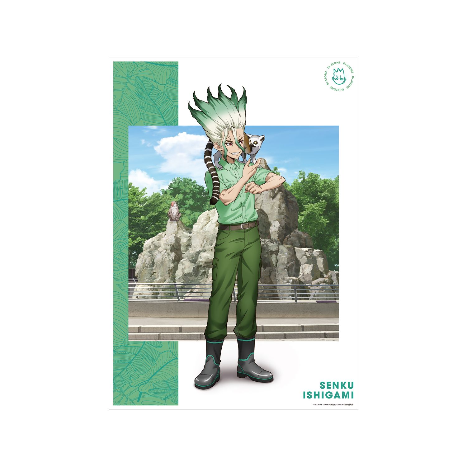 TVアニメ「Dr.STONE」 描き下ろし 石神千空 飼育係ver. A3マット加工ポスター - official product image | AniSmile