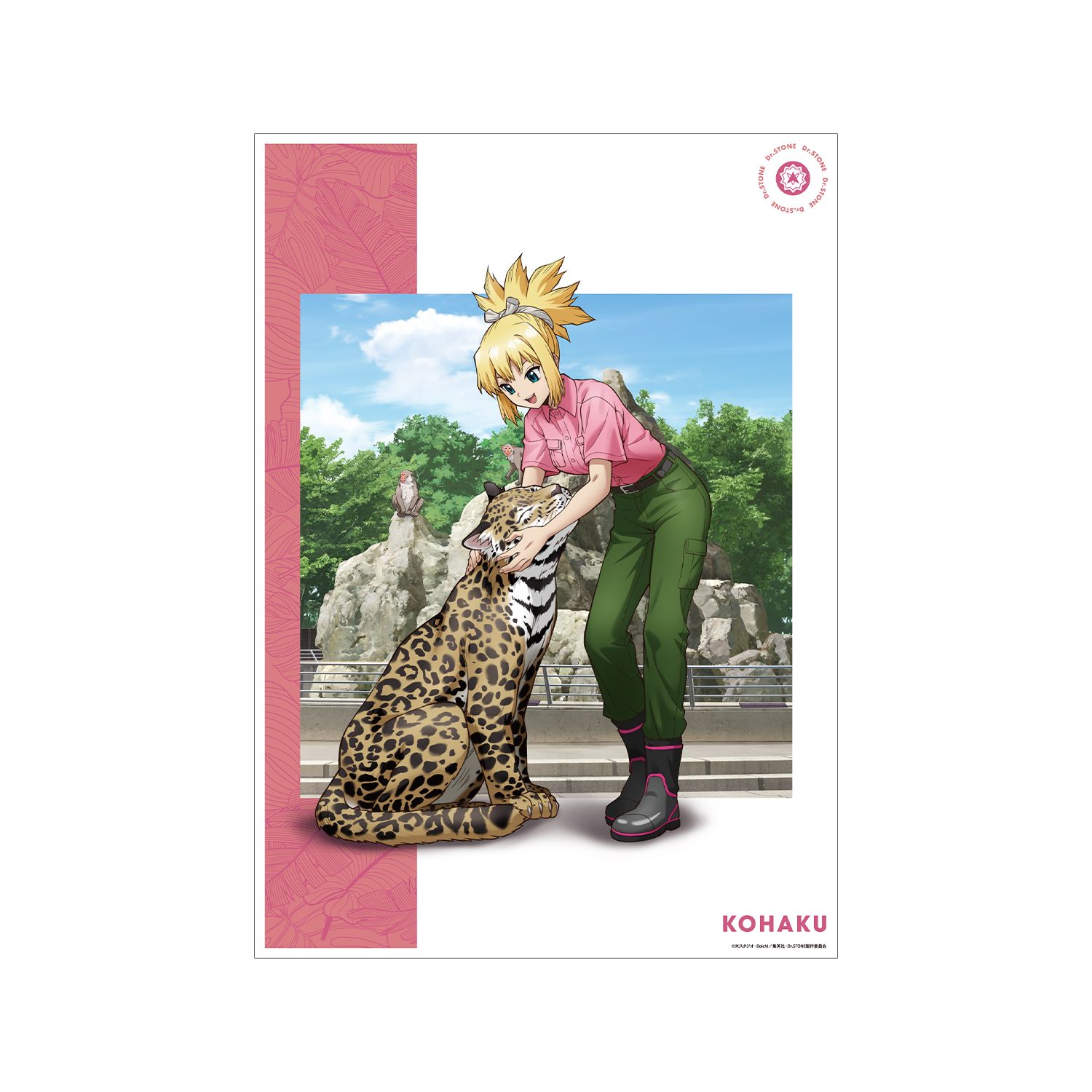 TVアニメ「Dr.STONE」 描き下ろし コハク 飼育係ver. A3マット加工ポスター - official product image | AniSmile