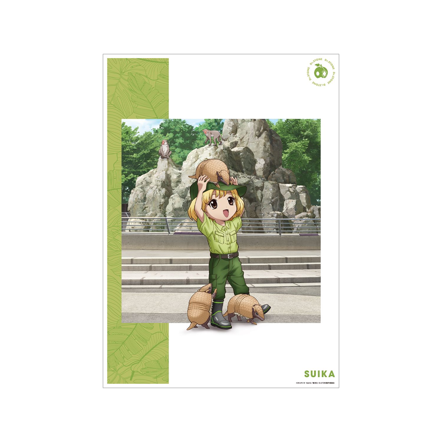 TVアニメ「Dr.STONE」 描き下ろし スイカ 飼育係ver. A3マット加工ポスター - official product image | AniSmile