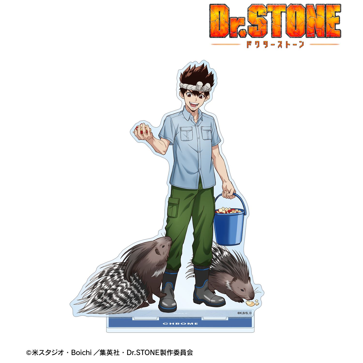 TVアニメ「Dr.STONE」 描き下ろし クロム 飼育係ver. BIGアクリルスタンド Image 2 | AniSmile