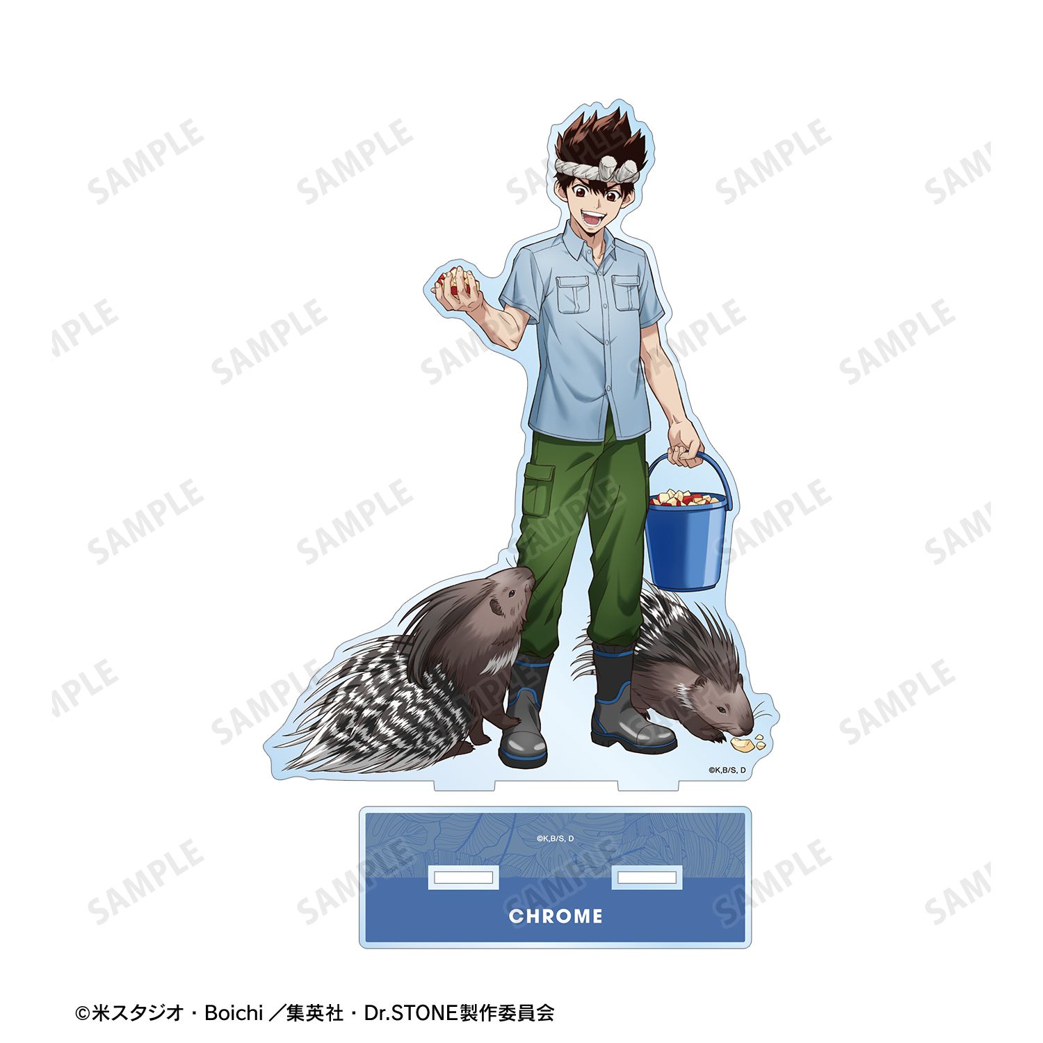 TVアニメ「Dr.STONE」 描き下ろし クロム 飼育係ver. BIGアクリルスタンド Image 3 | AniSmile
