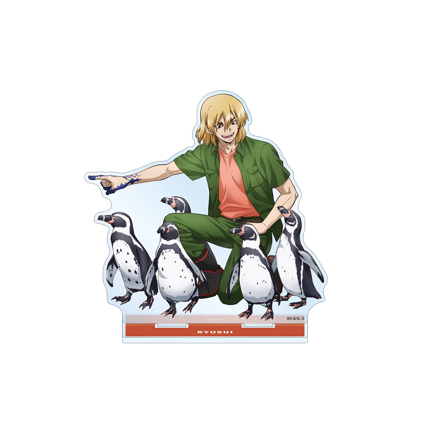 TVアニメ「Dr.STONE」 描き下ろし 七海龍水 飼育係ver. BIGアクリルスタンド - official product image | AniSmile