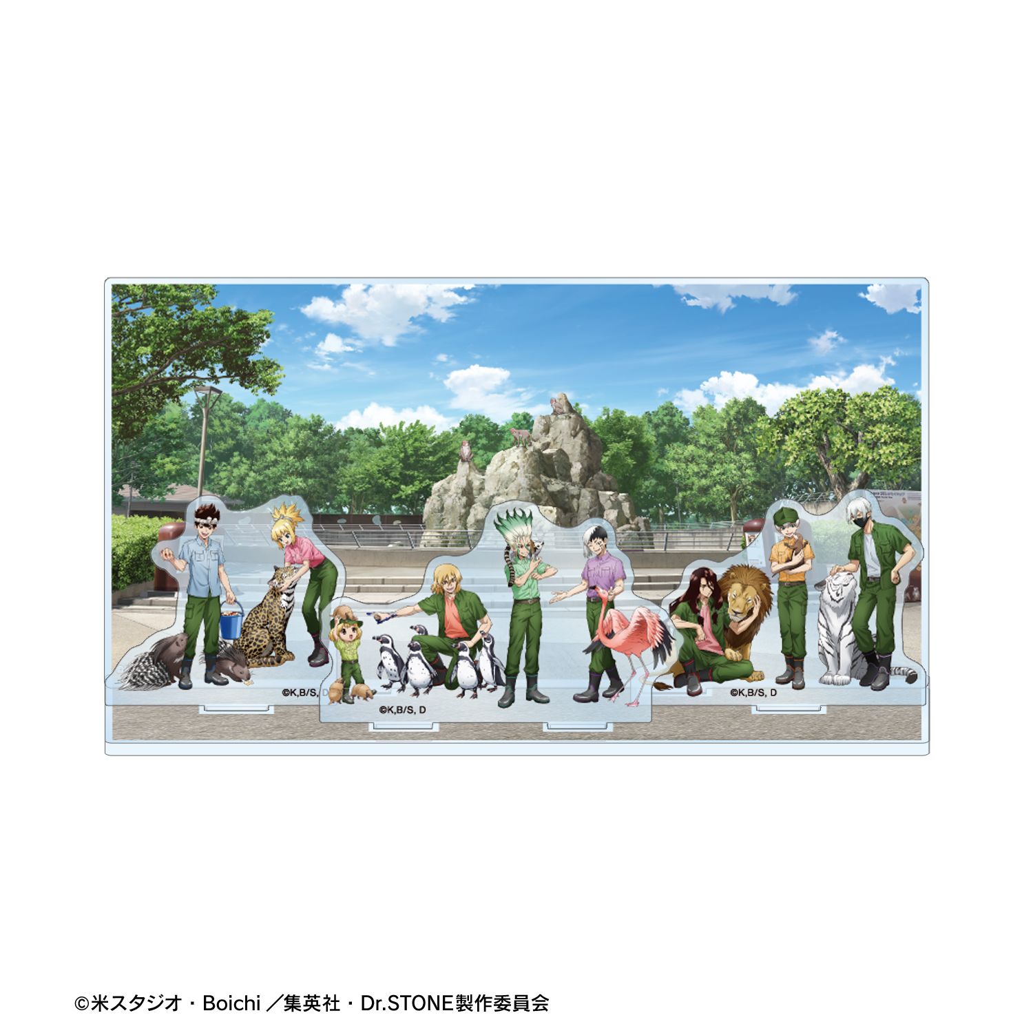 TVアニメ「Dr.STONE」 描き下ろし 集合 飼育係ver. アクリルジオラマ Image 2 | AniSmile