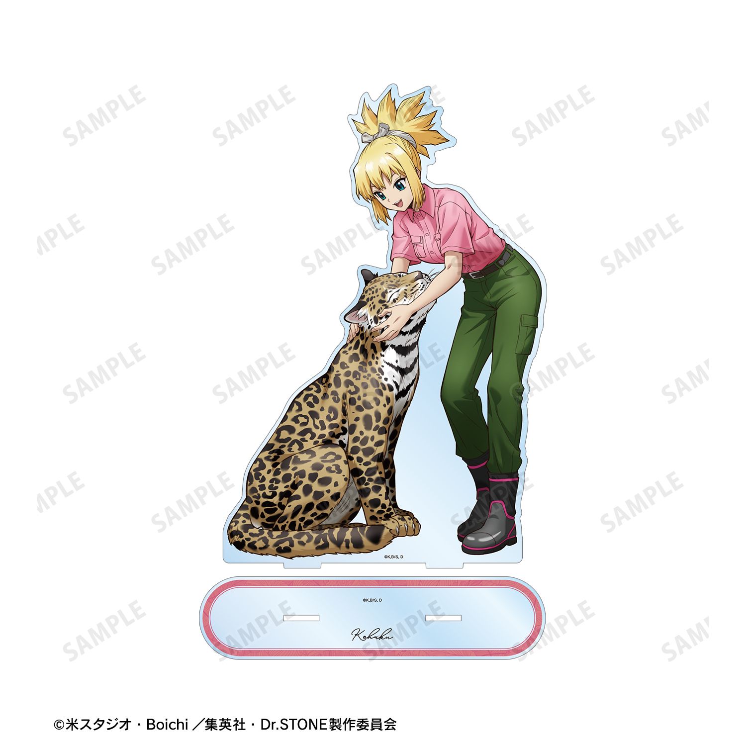 TVアニメ「Dr.STONE」 描き下ろし コハク 飼育係ver. 特大アクリルスタンド Image 3 | AniSmile