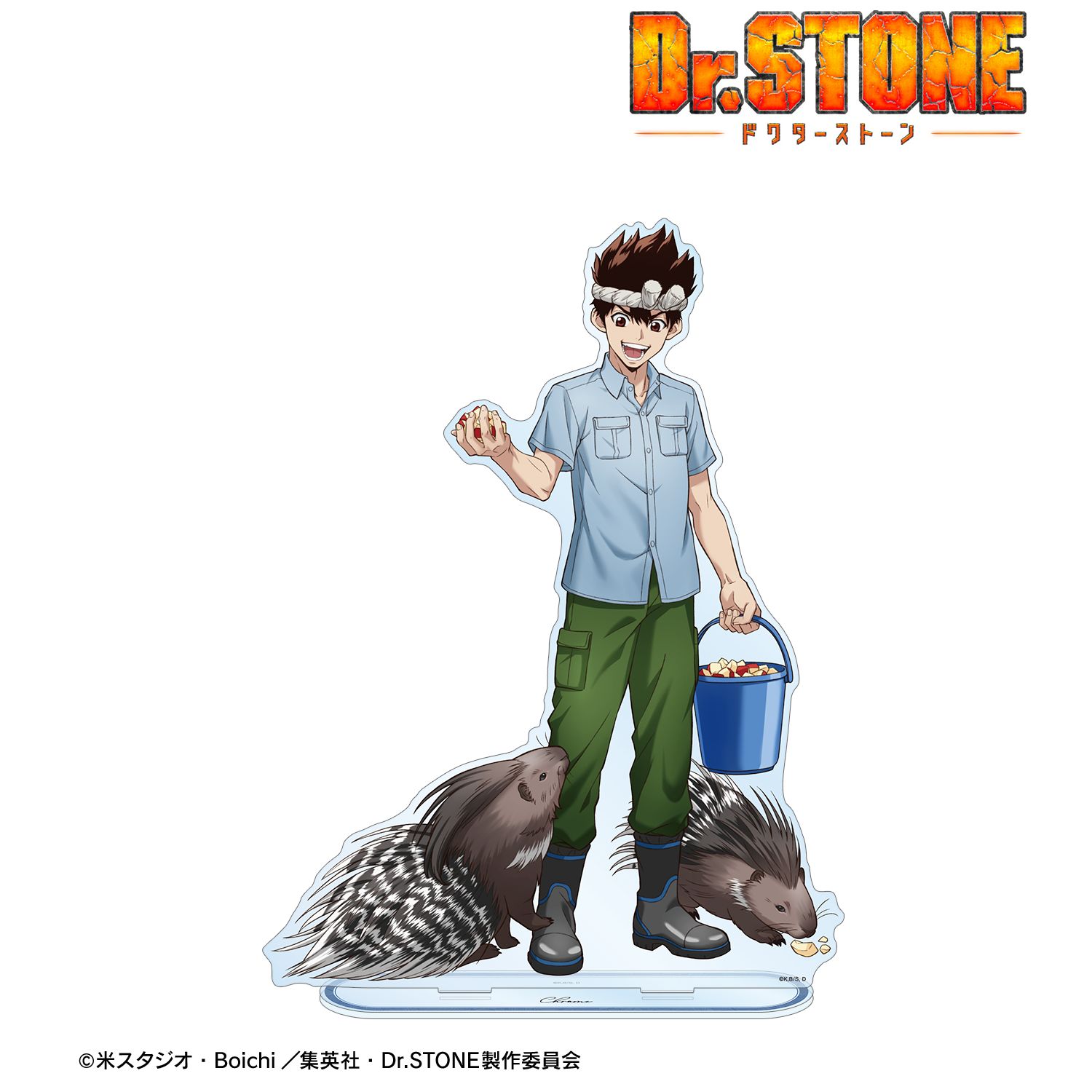 TVアニメ「Dr.STONE」 描き下ろし クロム 飼育係ver. 特大アクリルスタンド 图片 3 | AniSmile