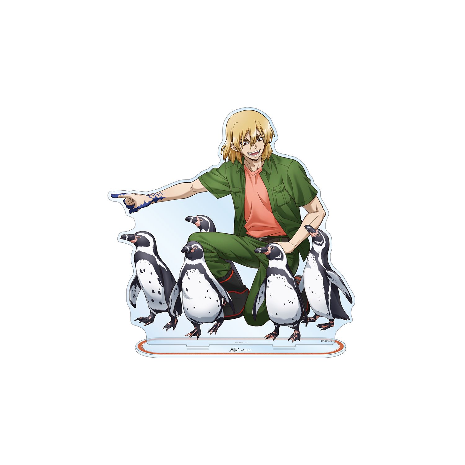 TVアニメ「Dr.STONE」 描き下ろし 七海龍水 飼育係ver. 特大アクリルスタンド - official product image | AniSmile