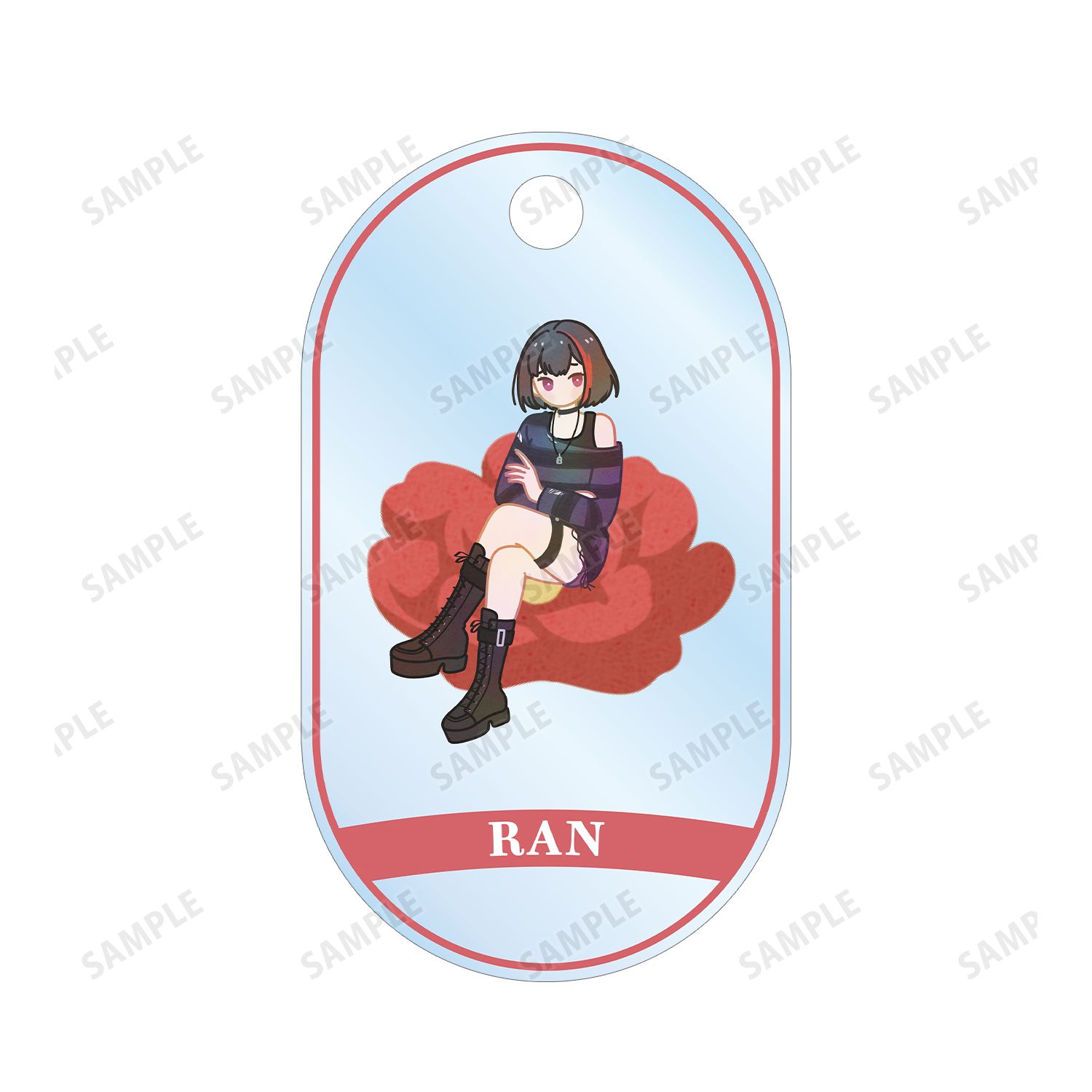 バンドリ! ガールズバンドパーティ! 美竹 蘭 Botania 2連ワイヤーアクリルキーホルダー Image 3 | AniSmile