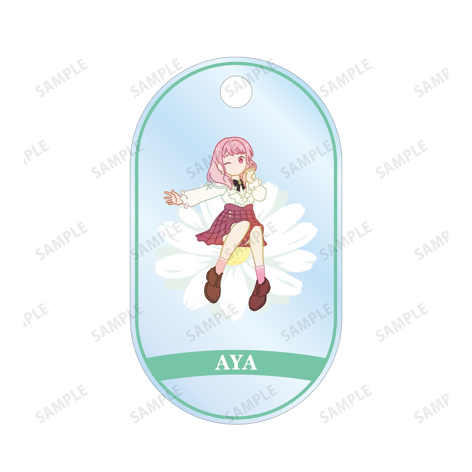 バンドリ! ガールズバンドパーティ! 丸山 彩 Botania 2連ワイヤーアクリルキーホルダー Image 4 | AniSmile